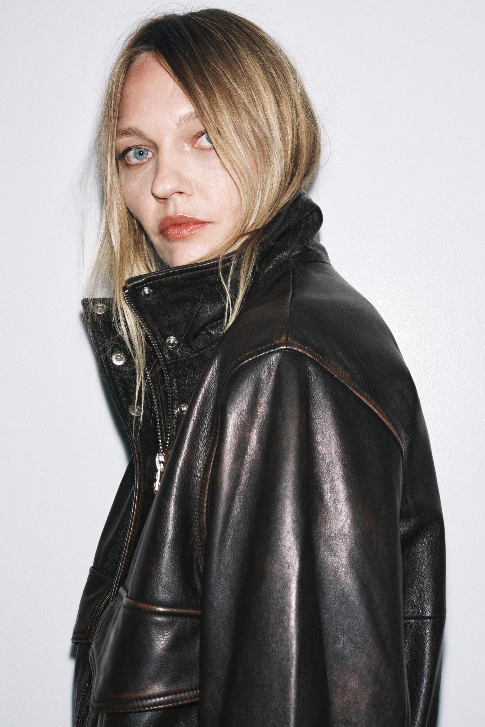 ZW COLLECTION LIMITED EDITION LEATHER BOMBER JACKET