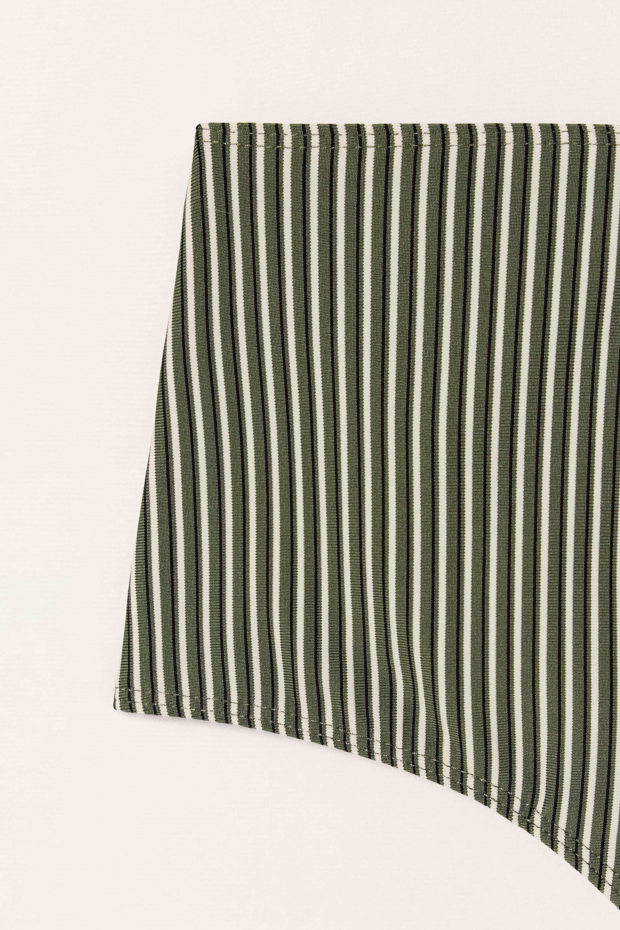 STRIPED HIGH-WAISTED BIKINI TOP LIMITED EDITION