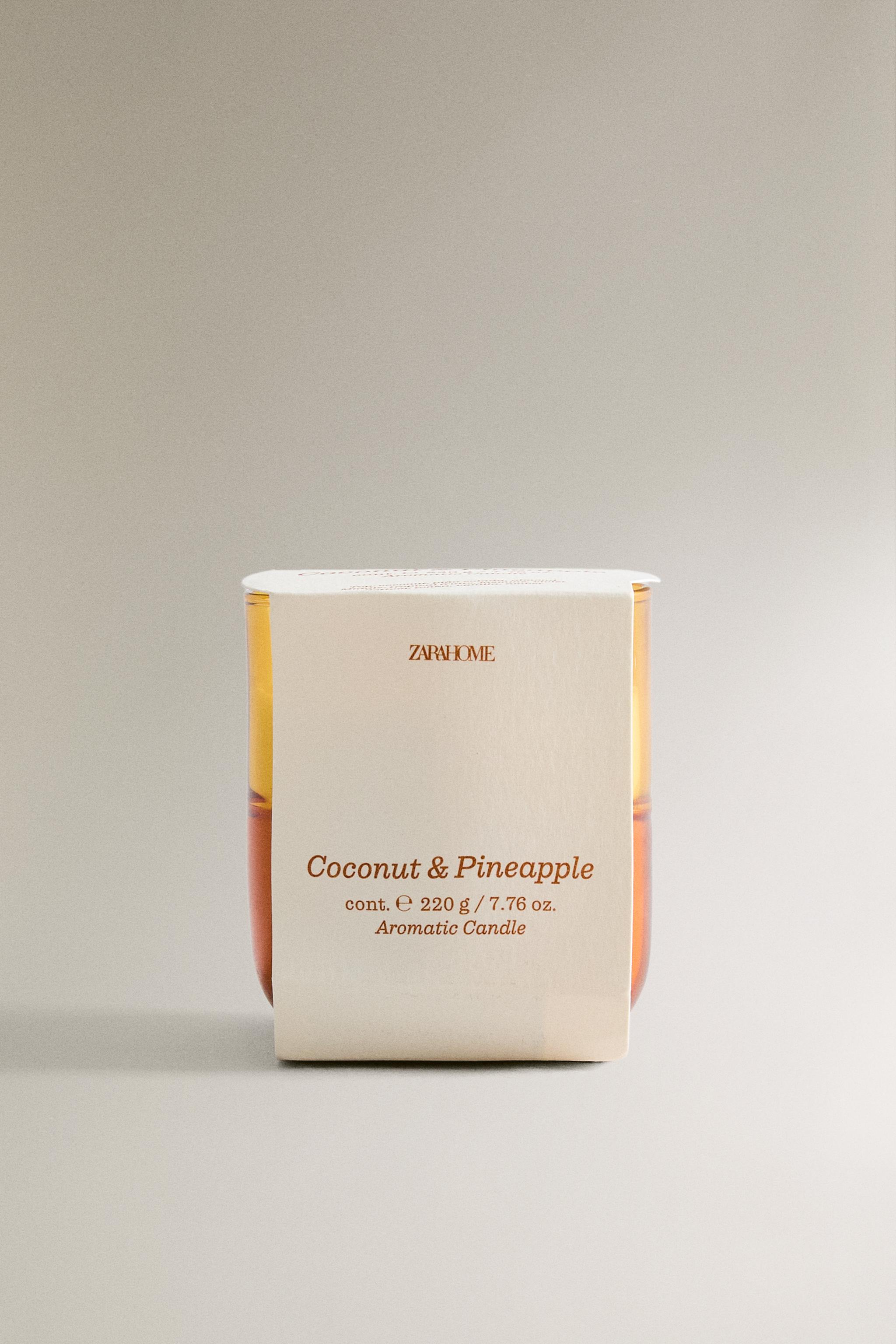 (220 G) COCONUT & PINEAPPLE SCENTED CANDLE