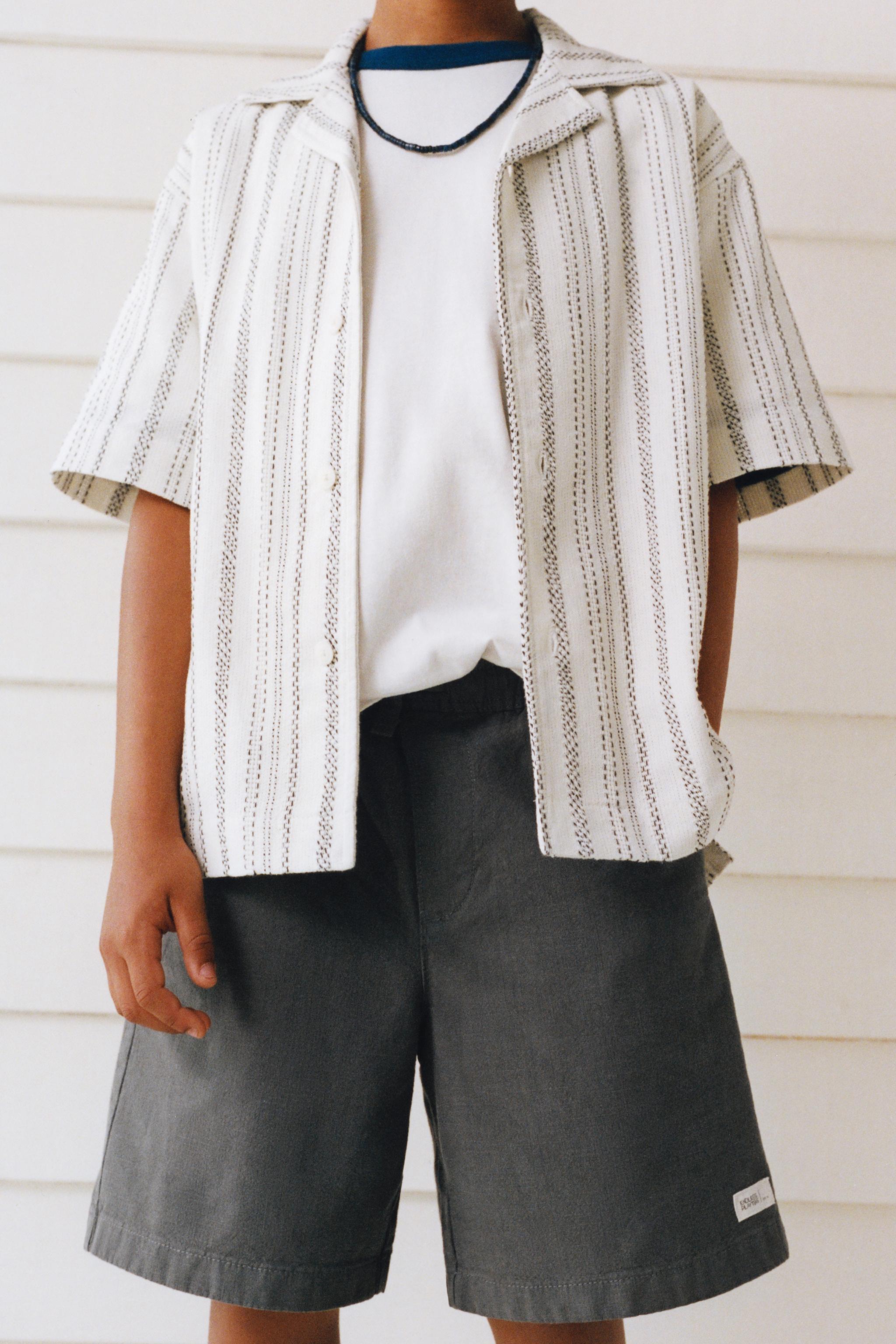RUSTIC STRIPED BOWLING SHIRT