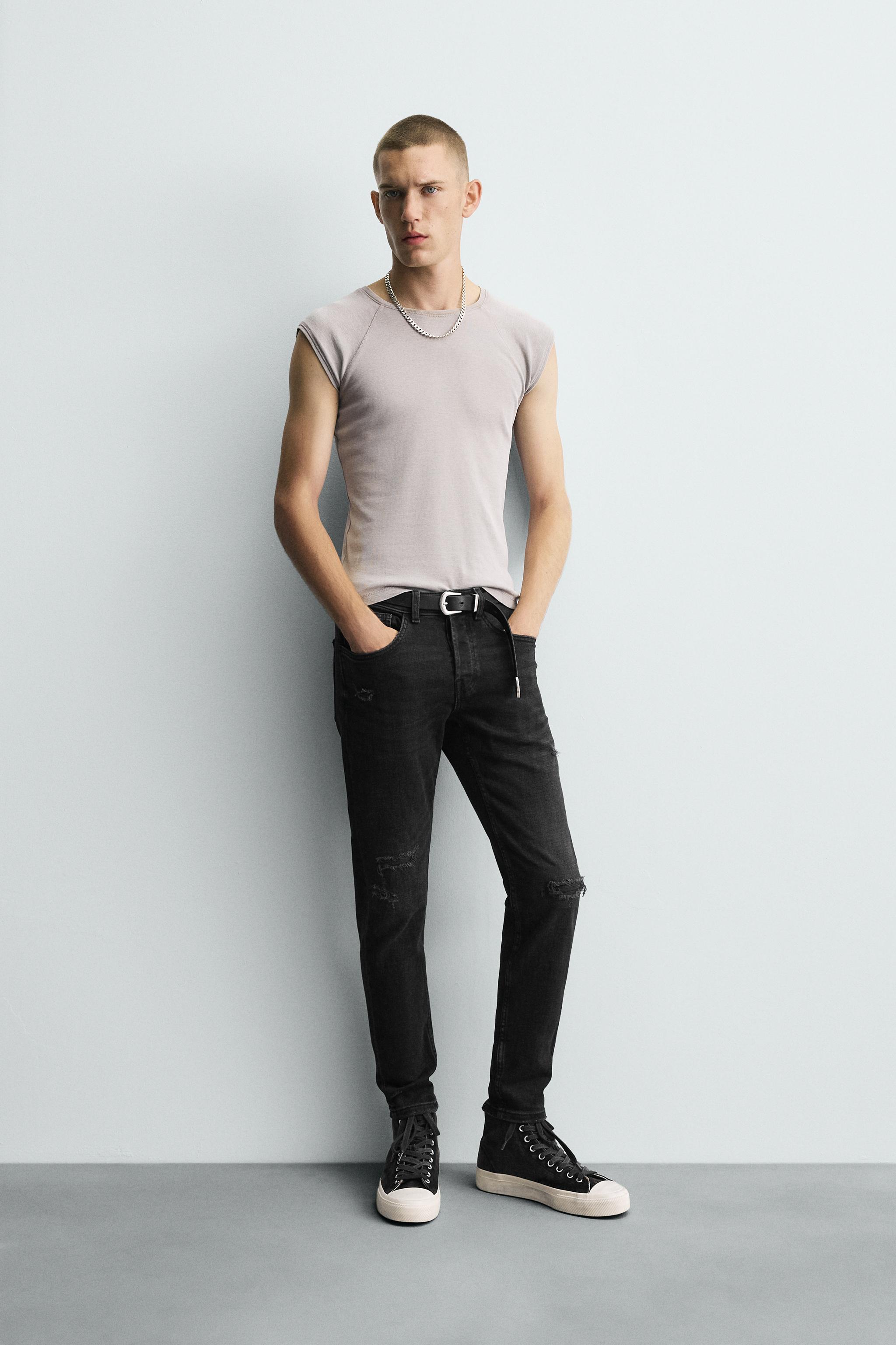 RIPPED SKINNY FIT JEANS