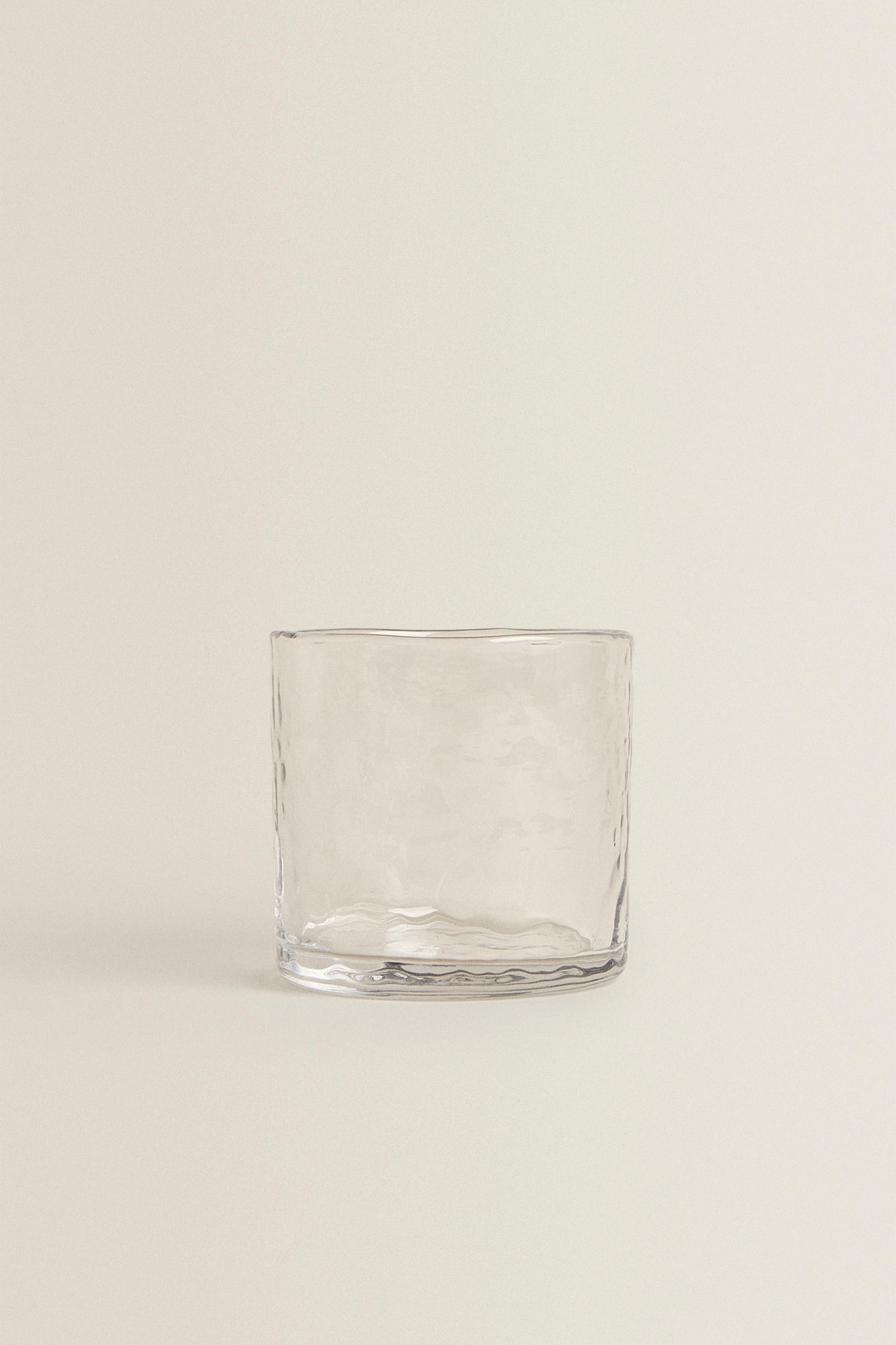 HAMMERED GLASS TUMBLER