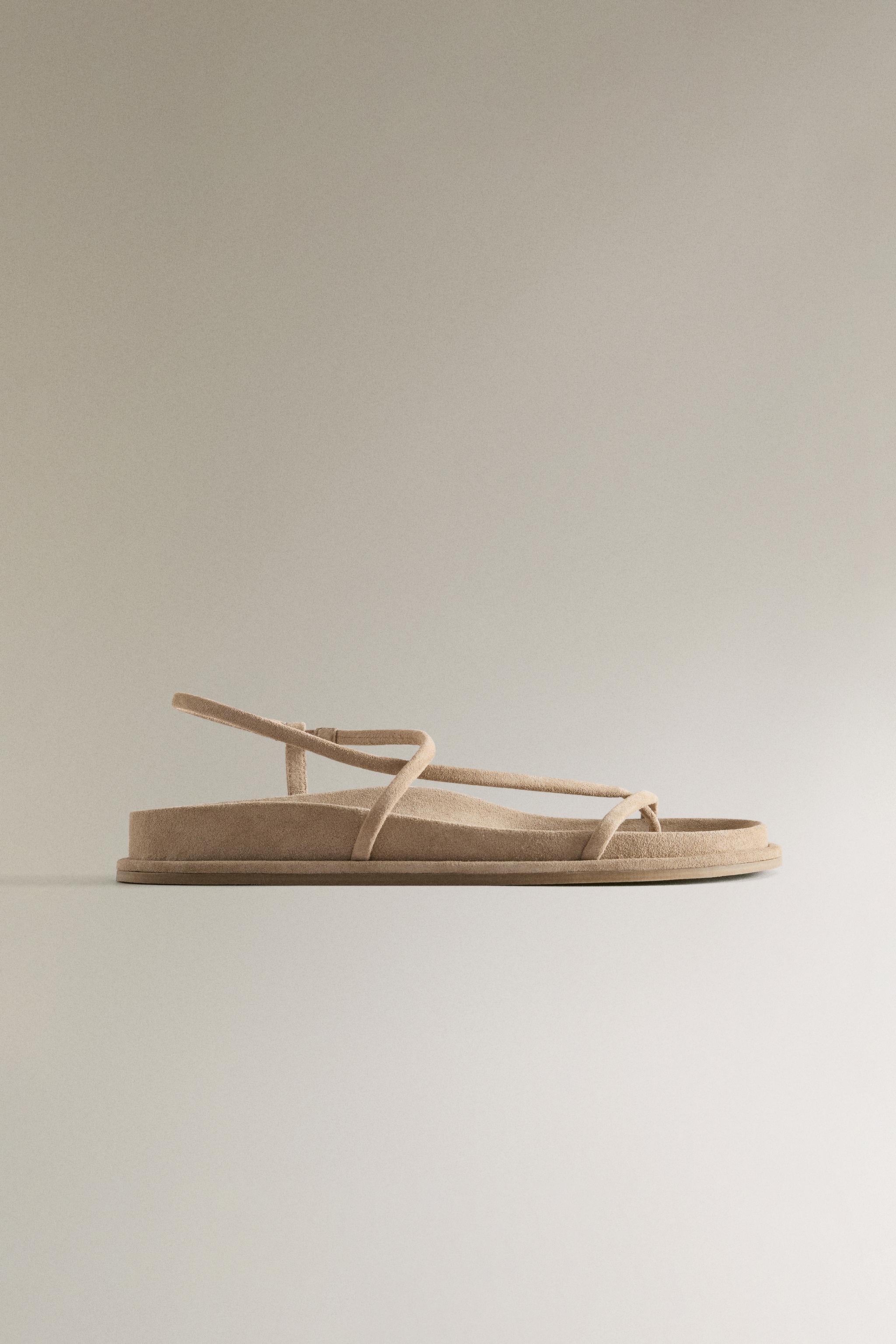 LEATHER SANDALS WITH STRAPS
