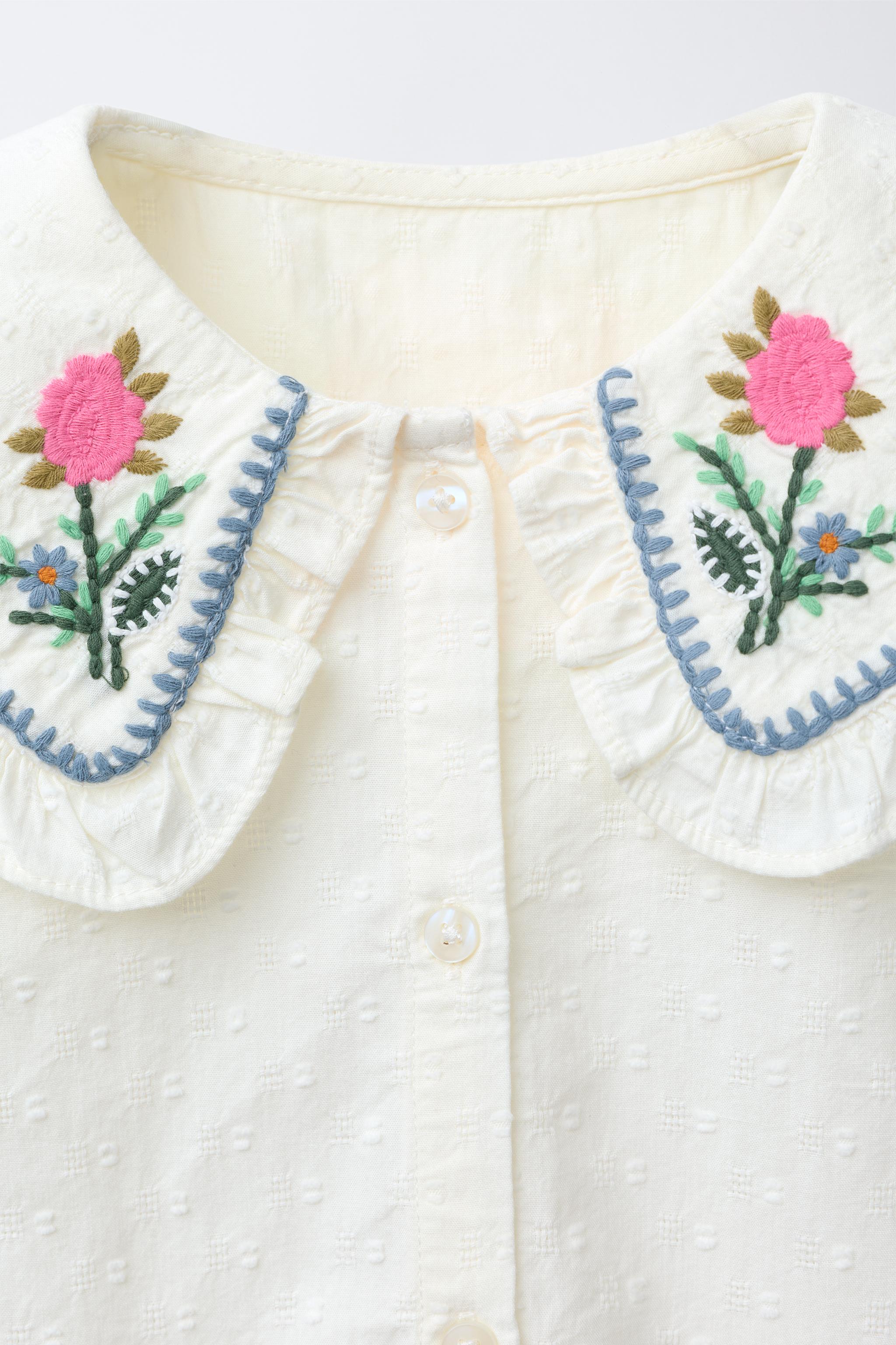 EMBROIDERED COLLAR SHIRT