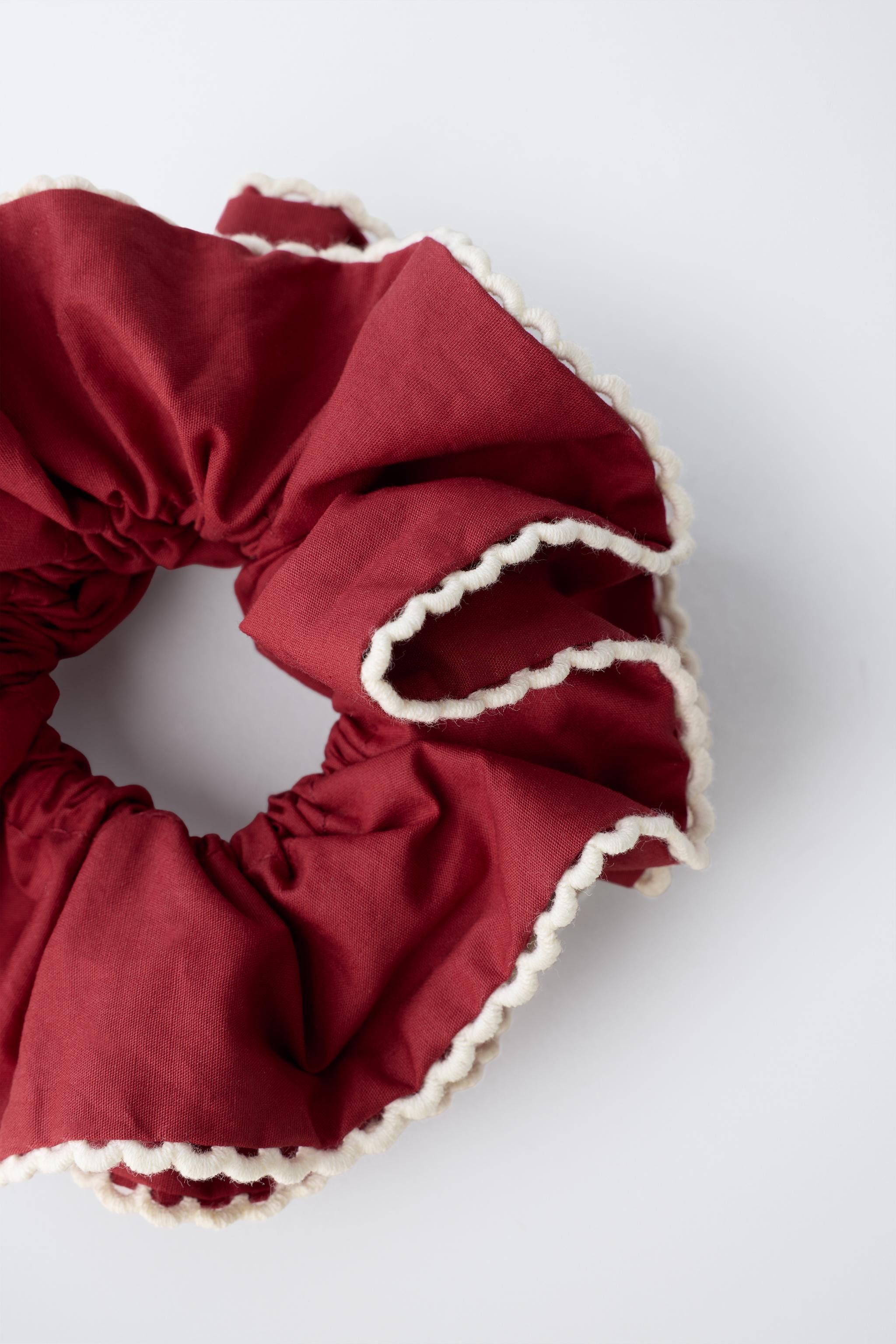 CONTRAST TRIM HAIR TIE