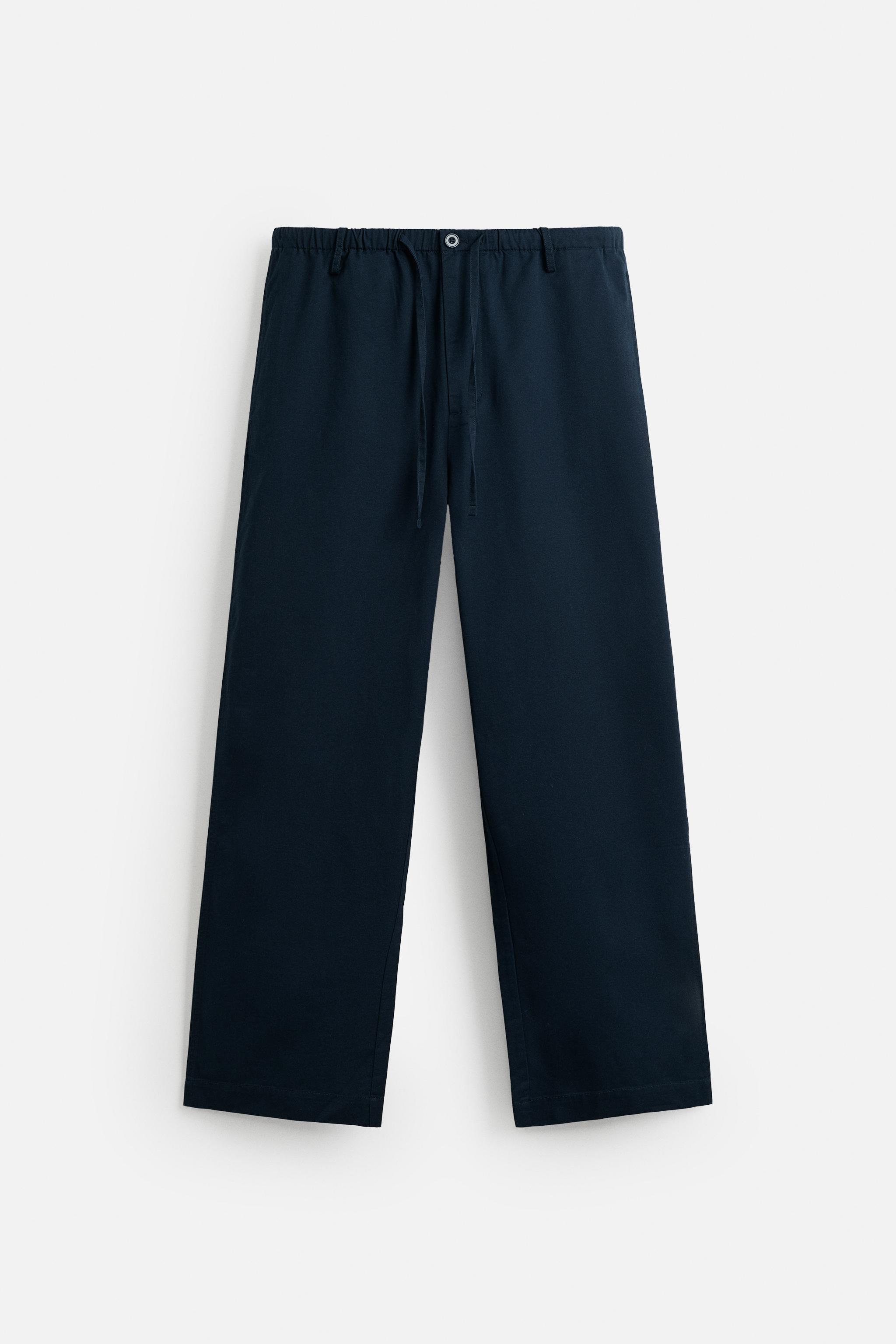 RELAXED STRAIGHT FIT PANTS