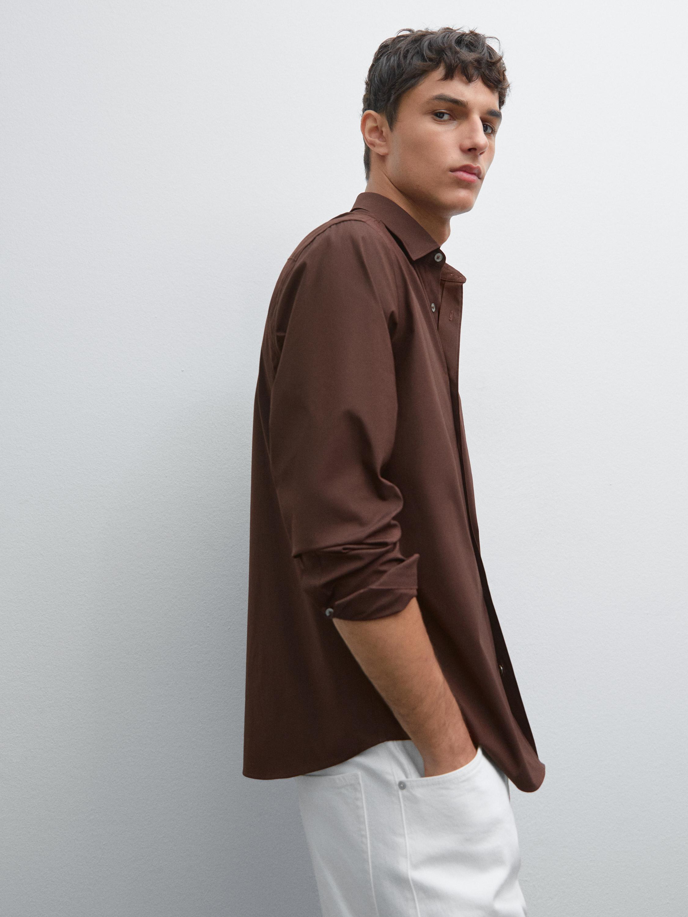 Slim fit stretch shirt