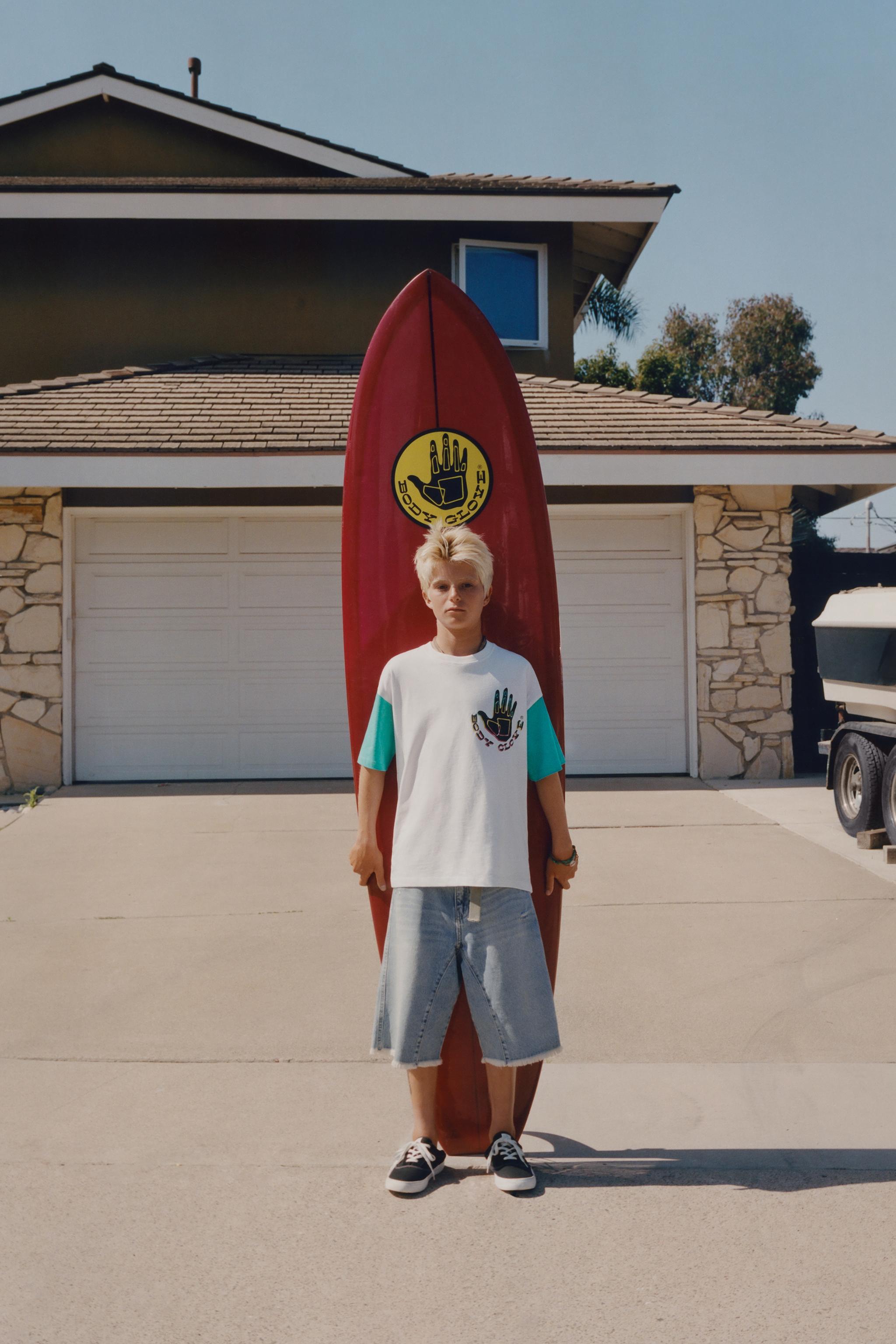 ZARA X BODY GLOVE ® CONTRAST SLEEVE T-SHIRT