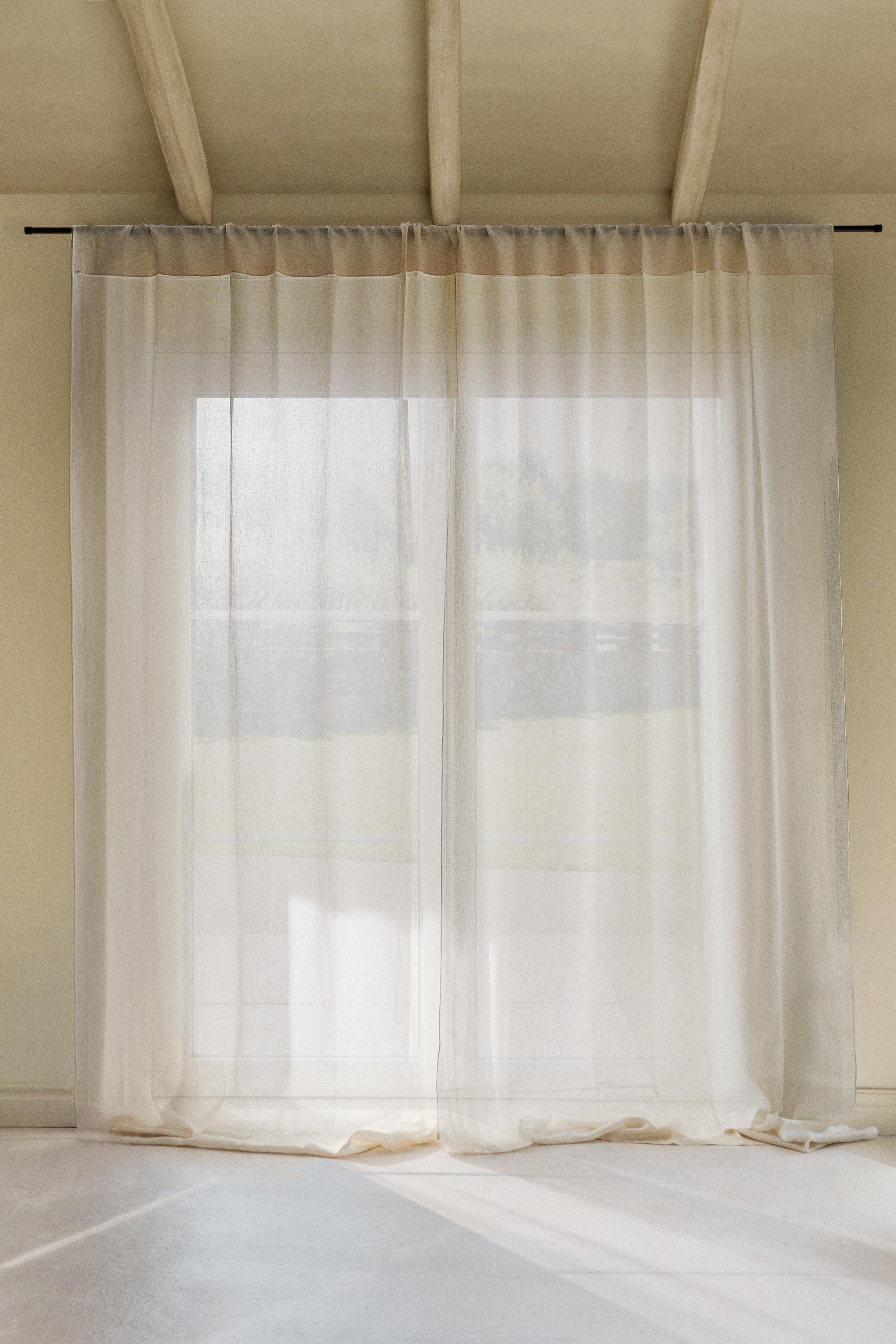 LOW OPACITY LINEN CURTAIN