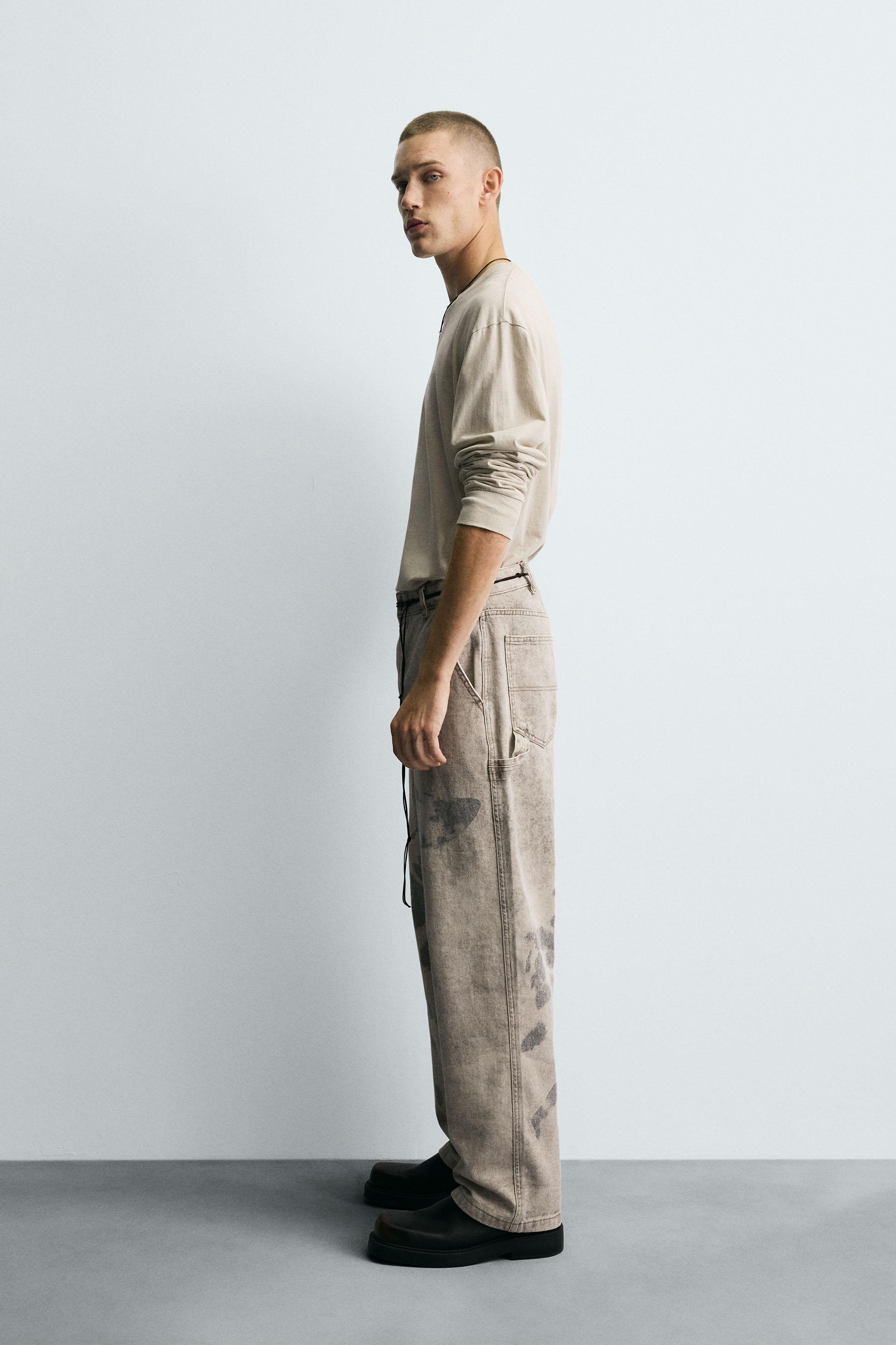 DALMATIAN PRINT CARPENTER PANTS