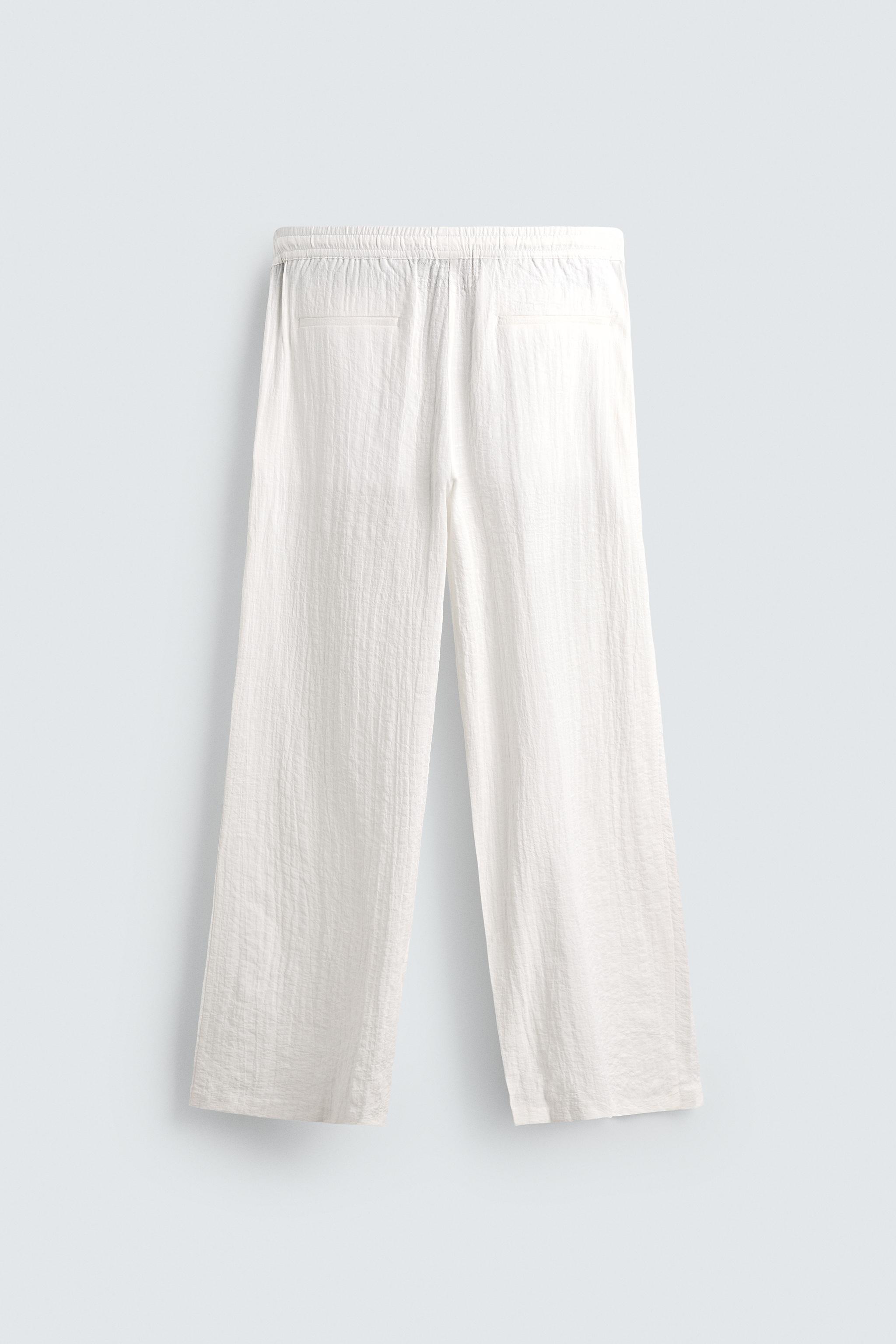 TEXTURED RELAXED FIT PANTS