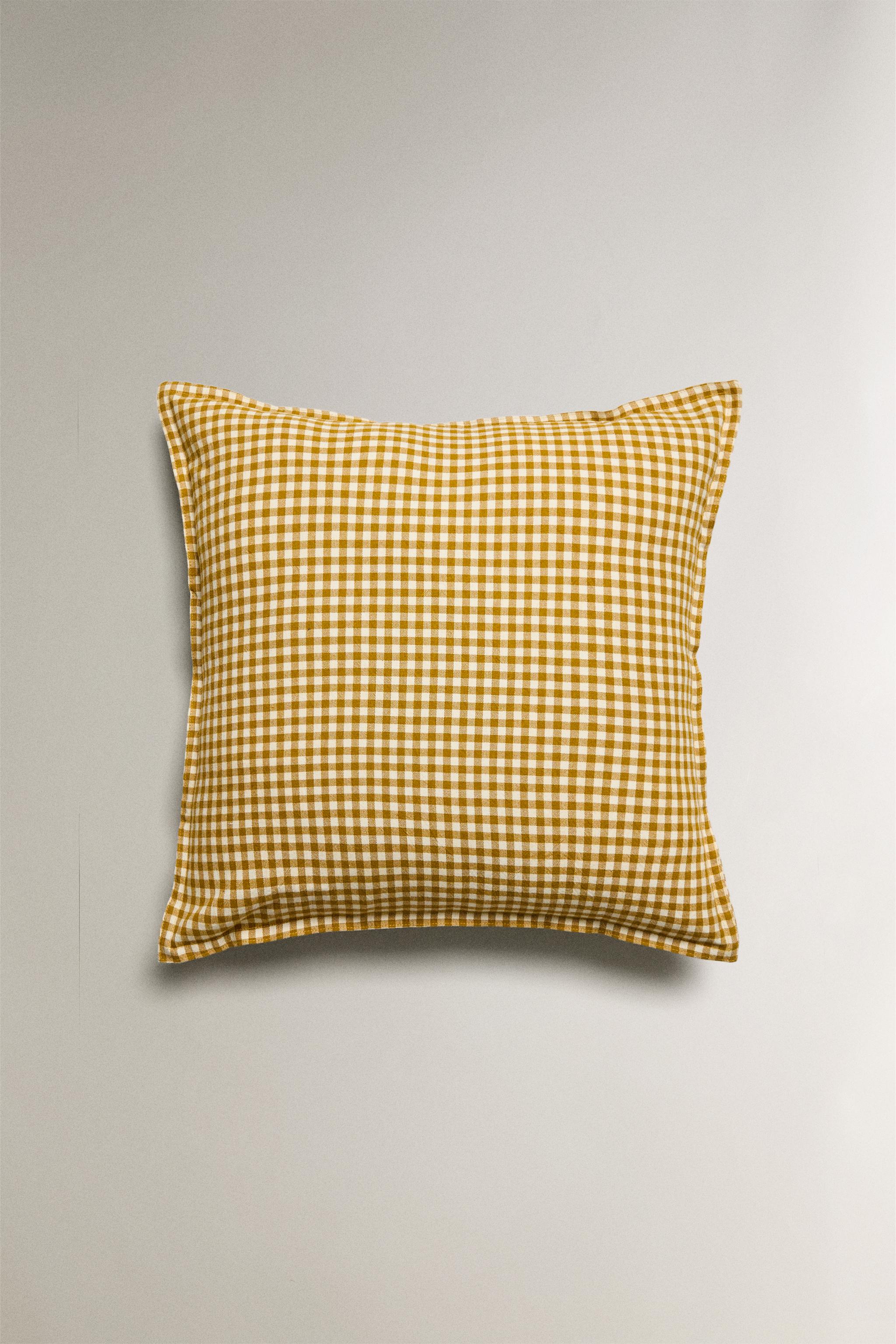 GINGHAM THROW PILLOW COVER