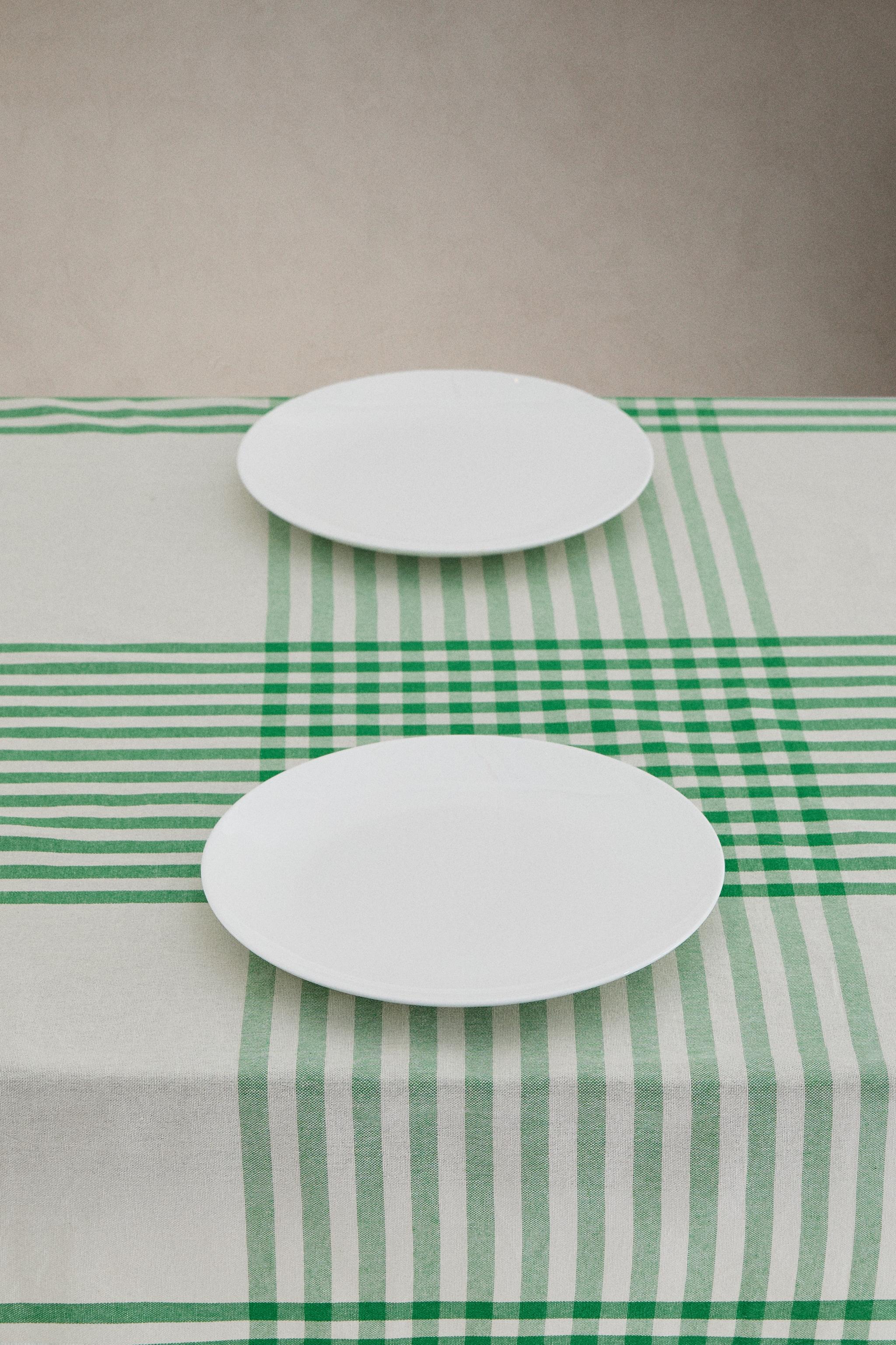 DYED COTTON CHECK TABLECLOTH