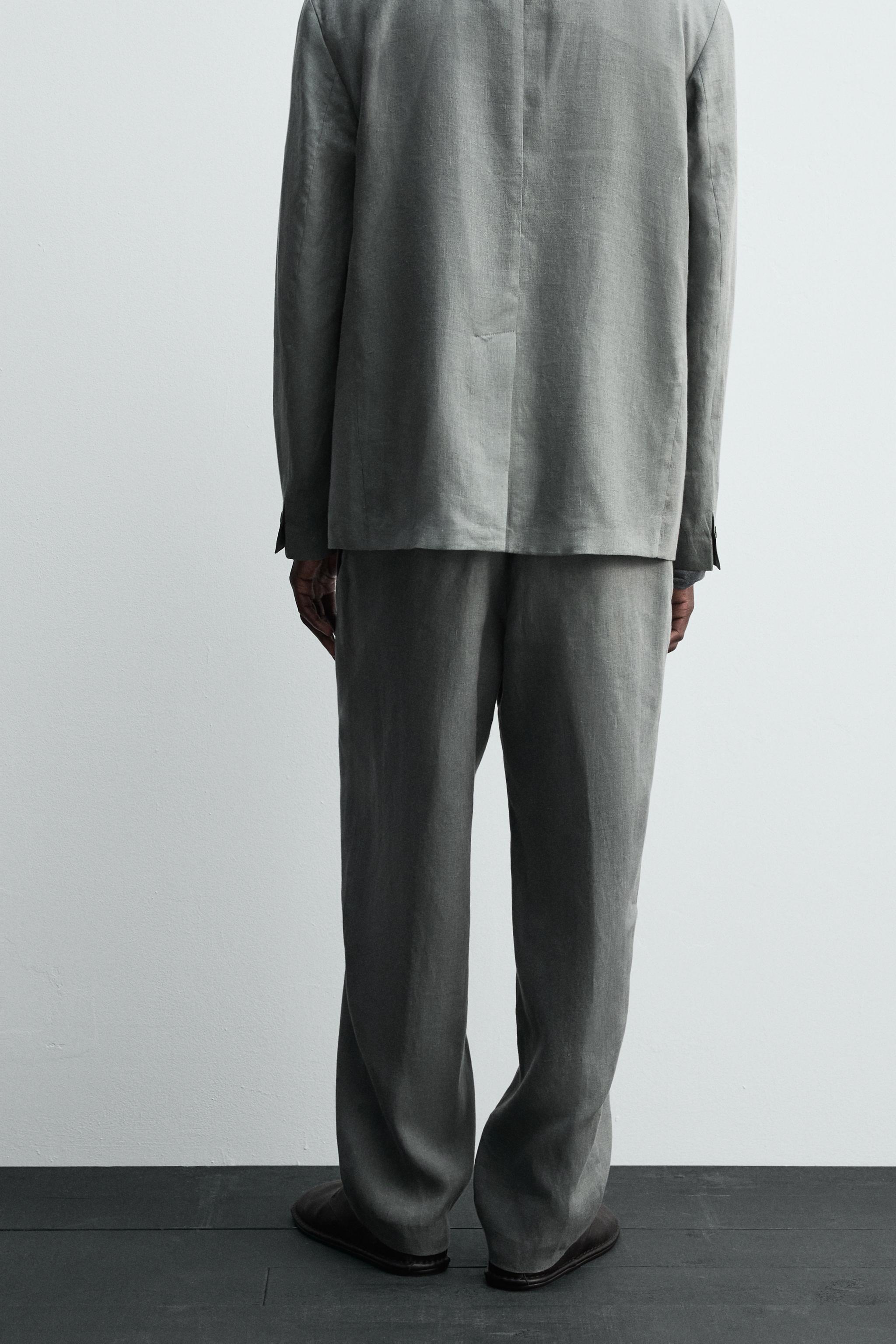 100% LINEN SUIT PANTS