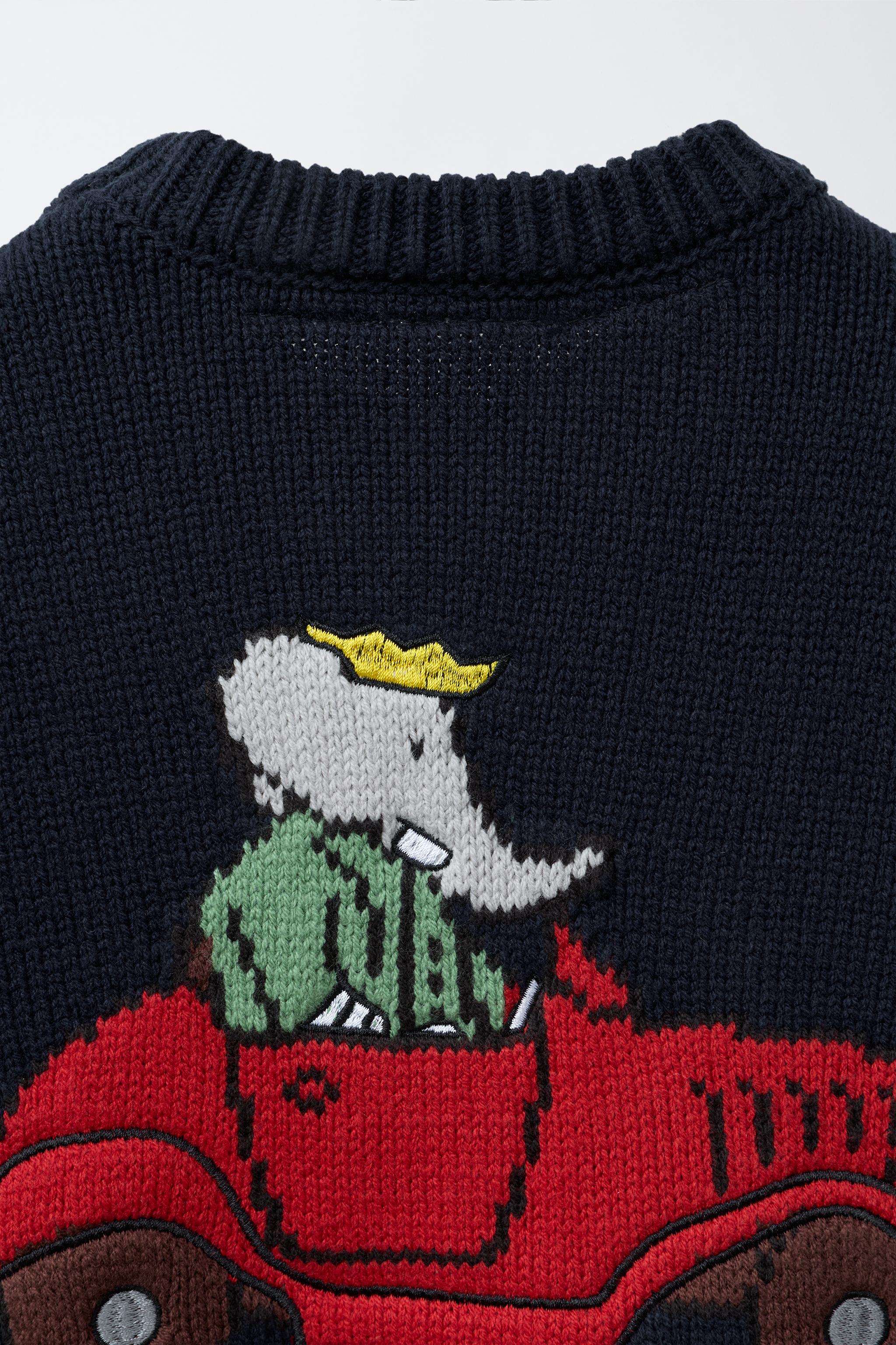 EMBROIDERED KNIT SWEATER BABAR ™