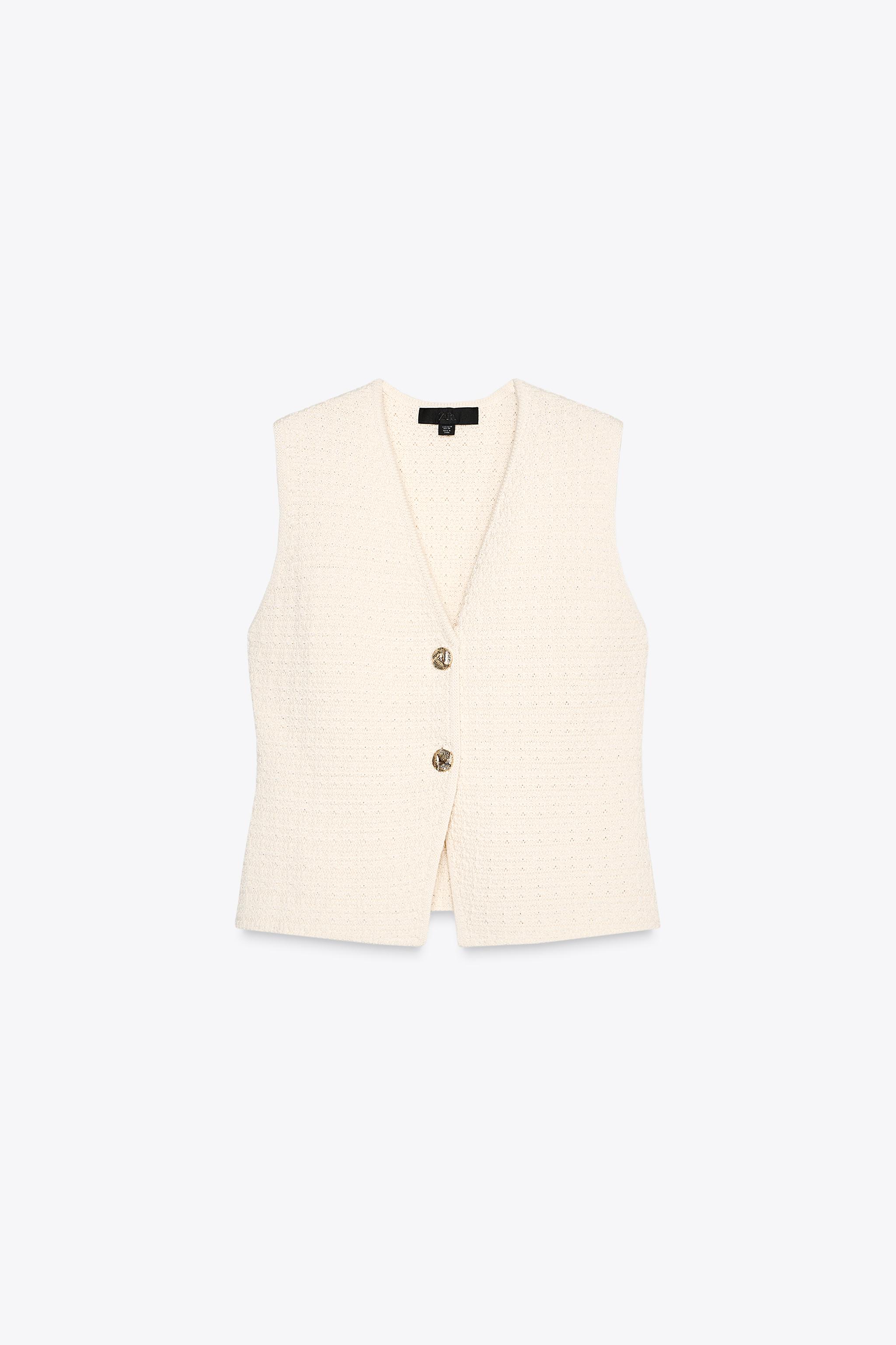 TEXTURED KNIT VEST