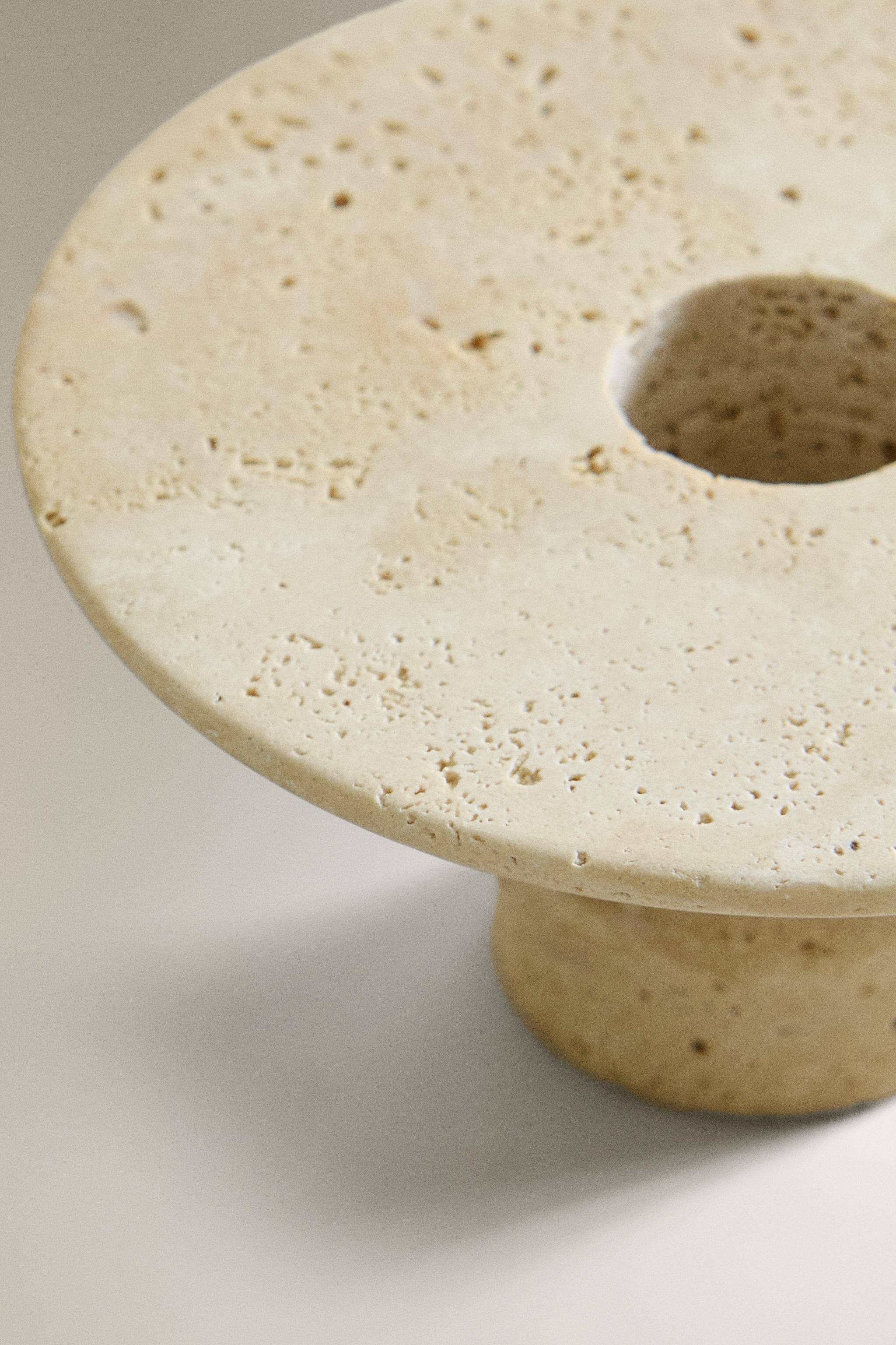 ROUND MARBLE TEALIGHT HOLDER