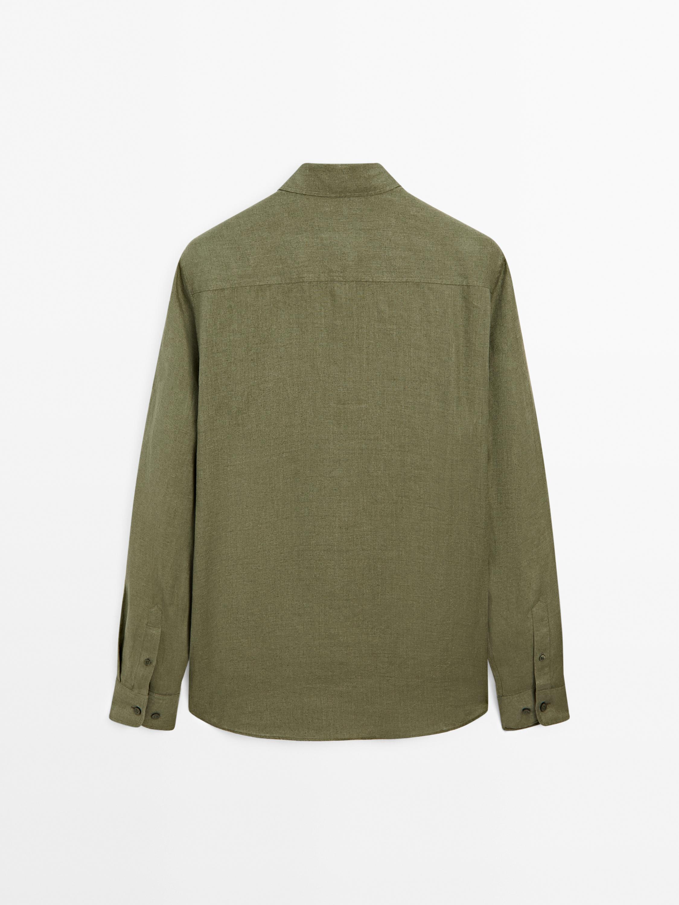 100% linen regular fit shirt