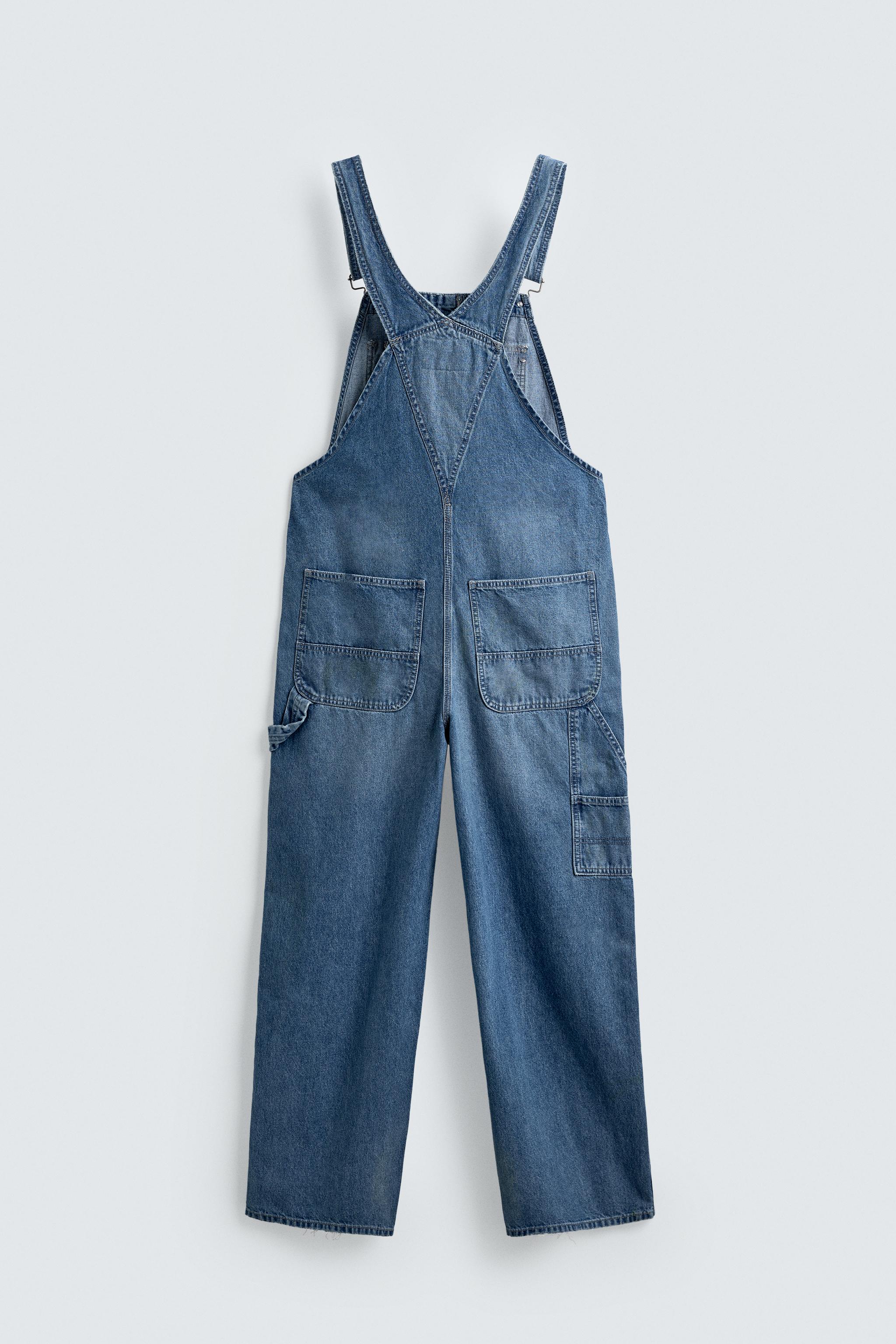 BAGGY FIT DENIM OVERALLS