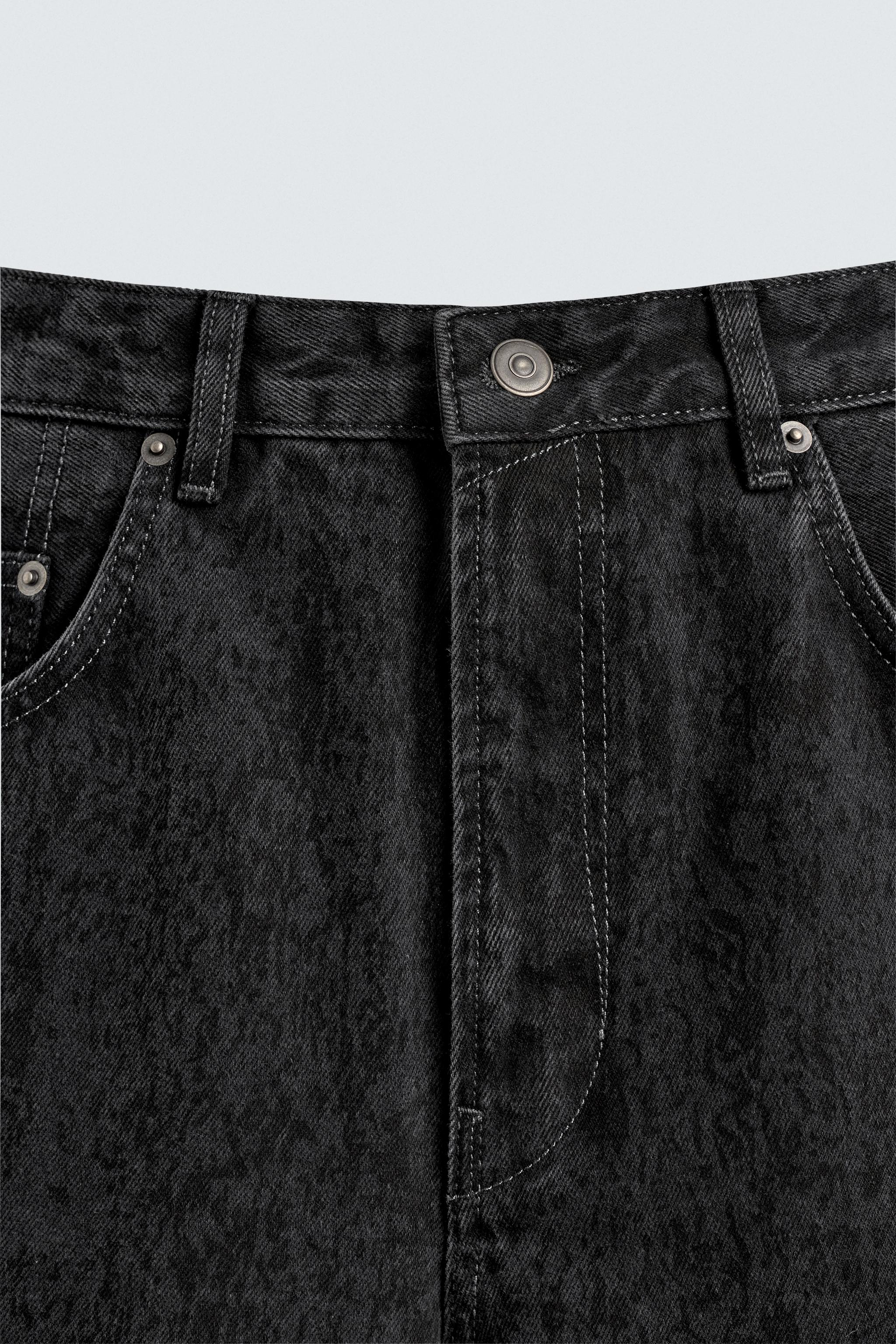 PRINTED BAGGY FIT JEANS