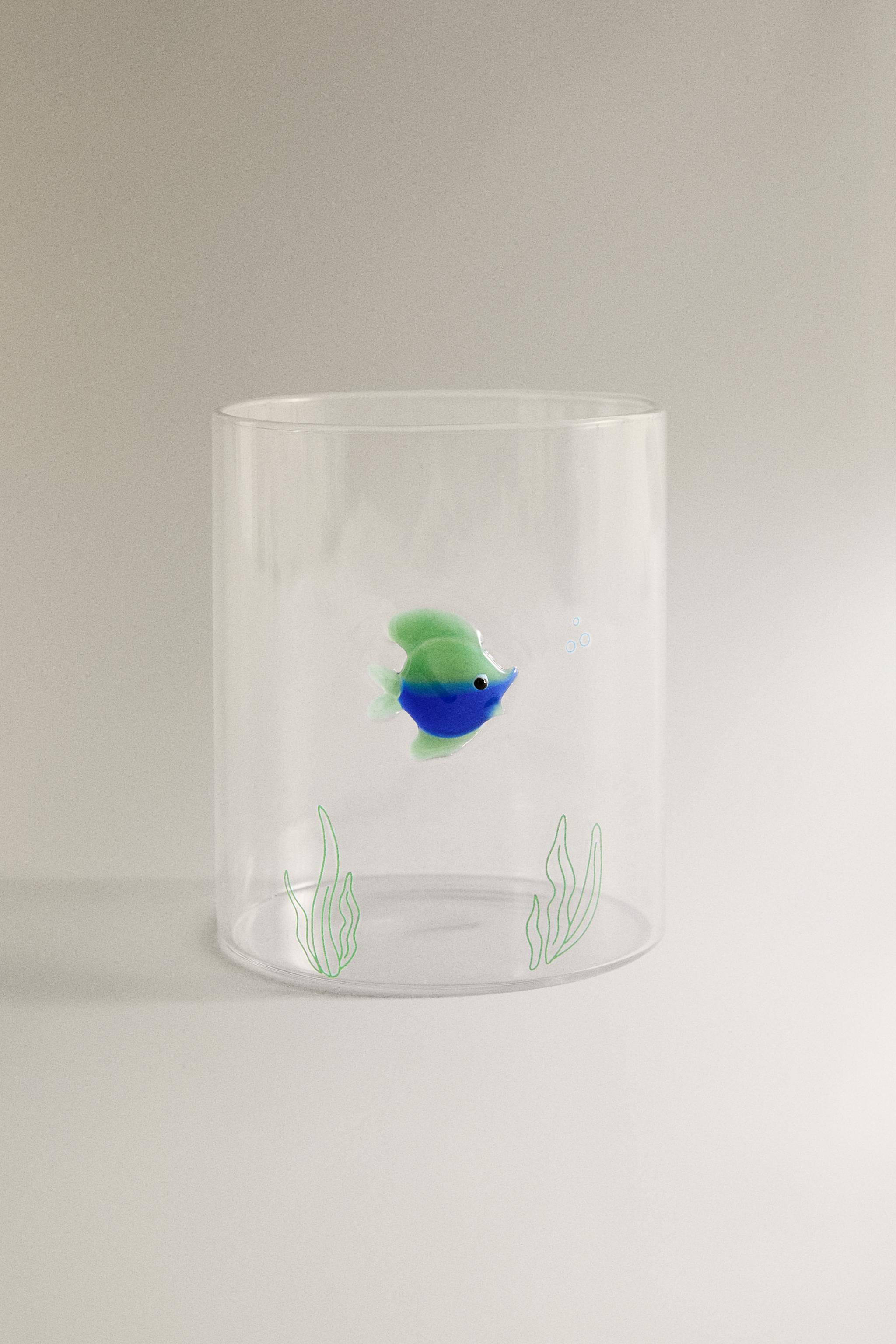BOROSILICATE GLASS FISH TUMBLER