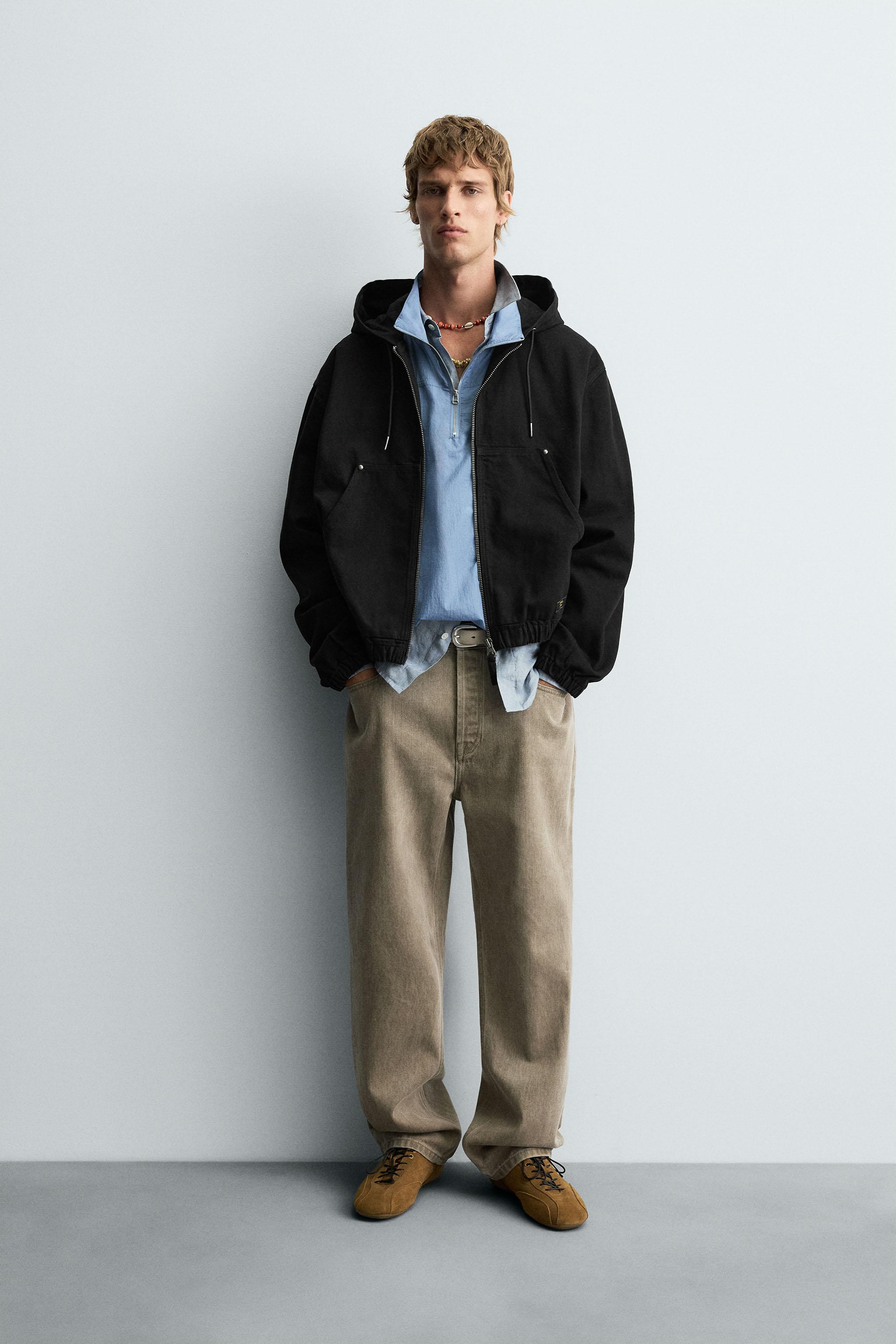 WASHED HOODED JACKET