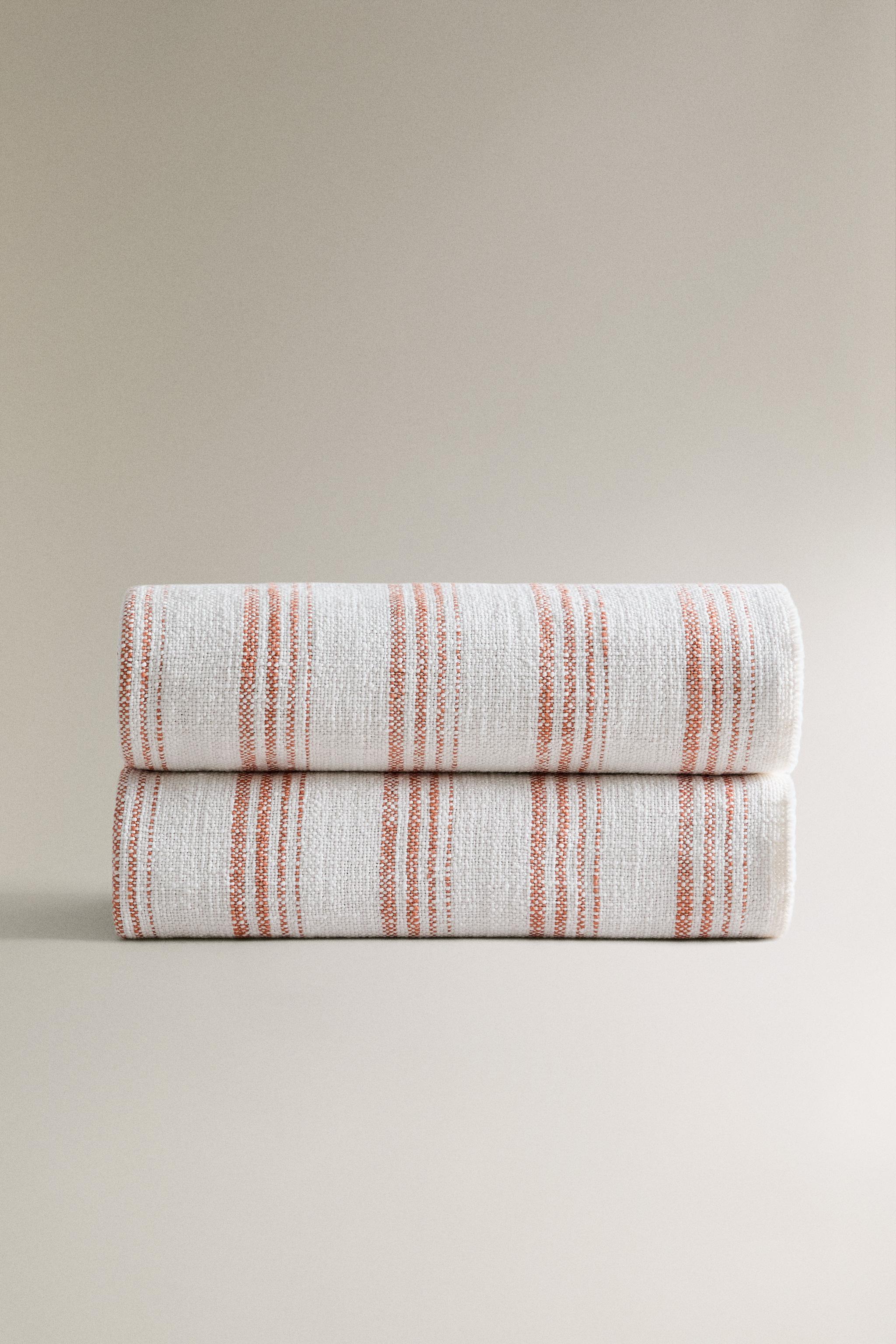 STRIPED COTTON BLANKET