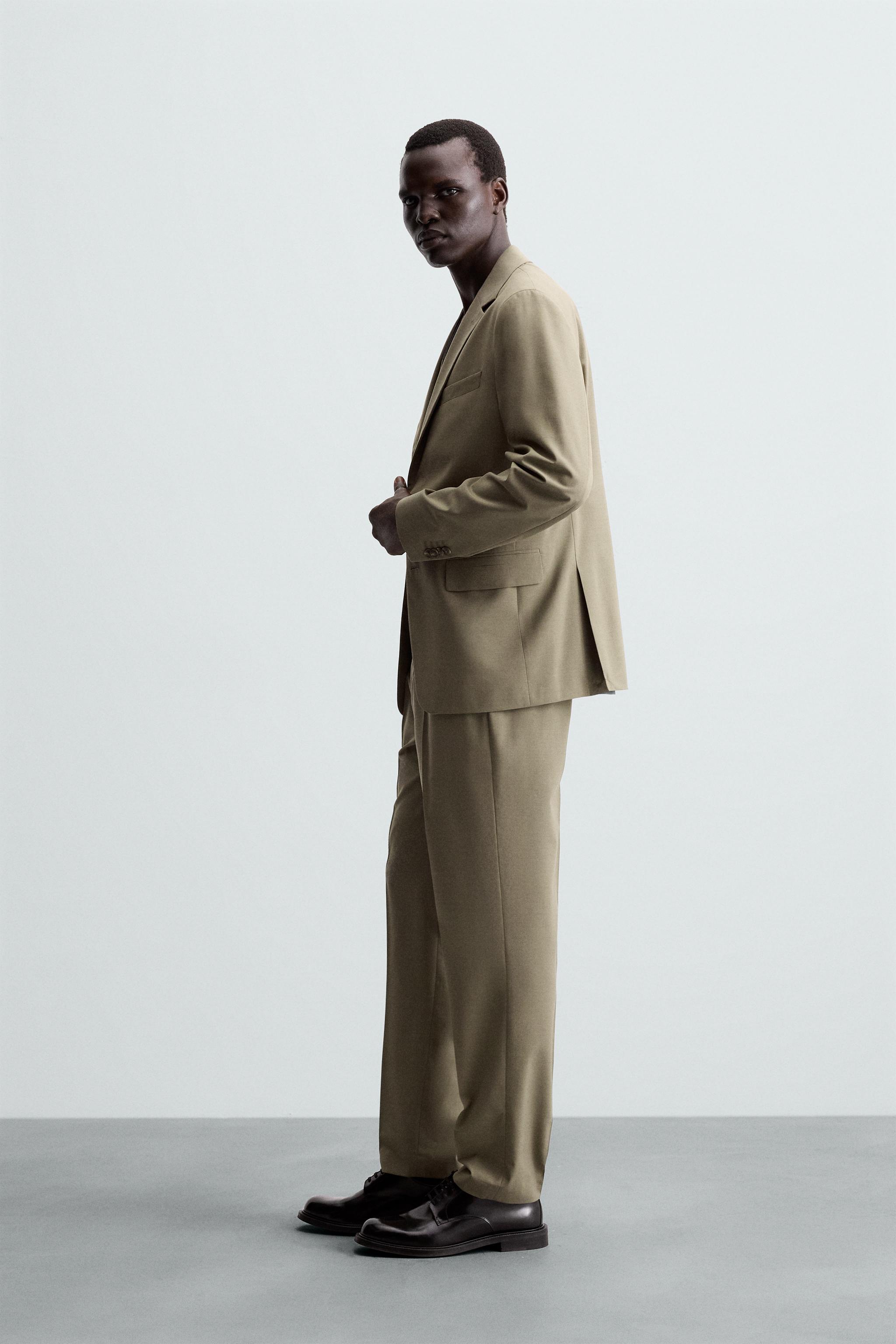 TEXTURED SUIT BLAZER