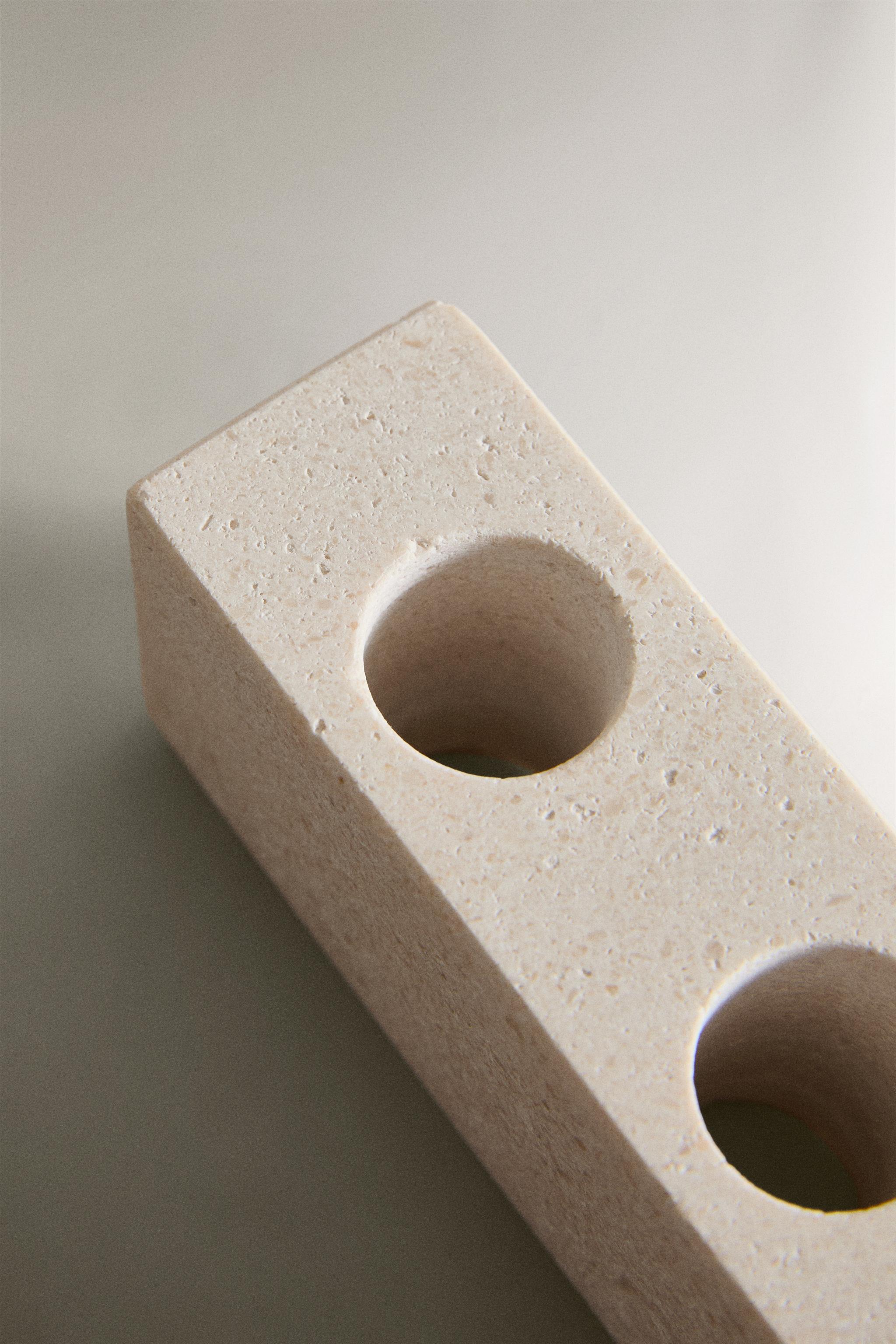 WHITE MARBLE TOOTHBRUSH HOLDER