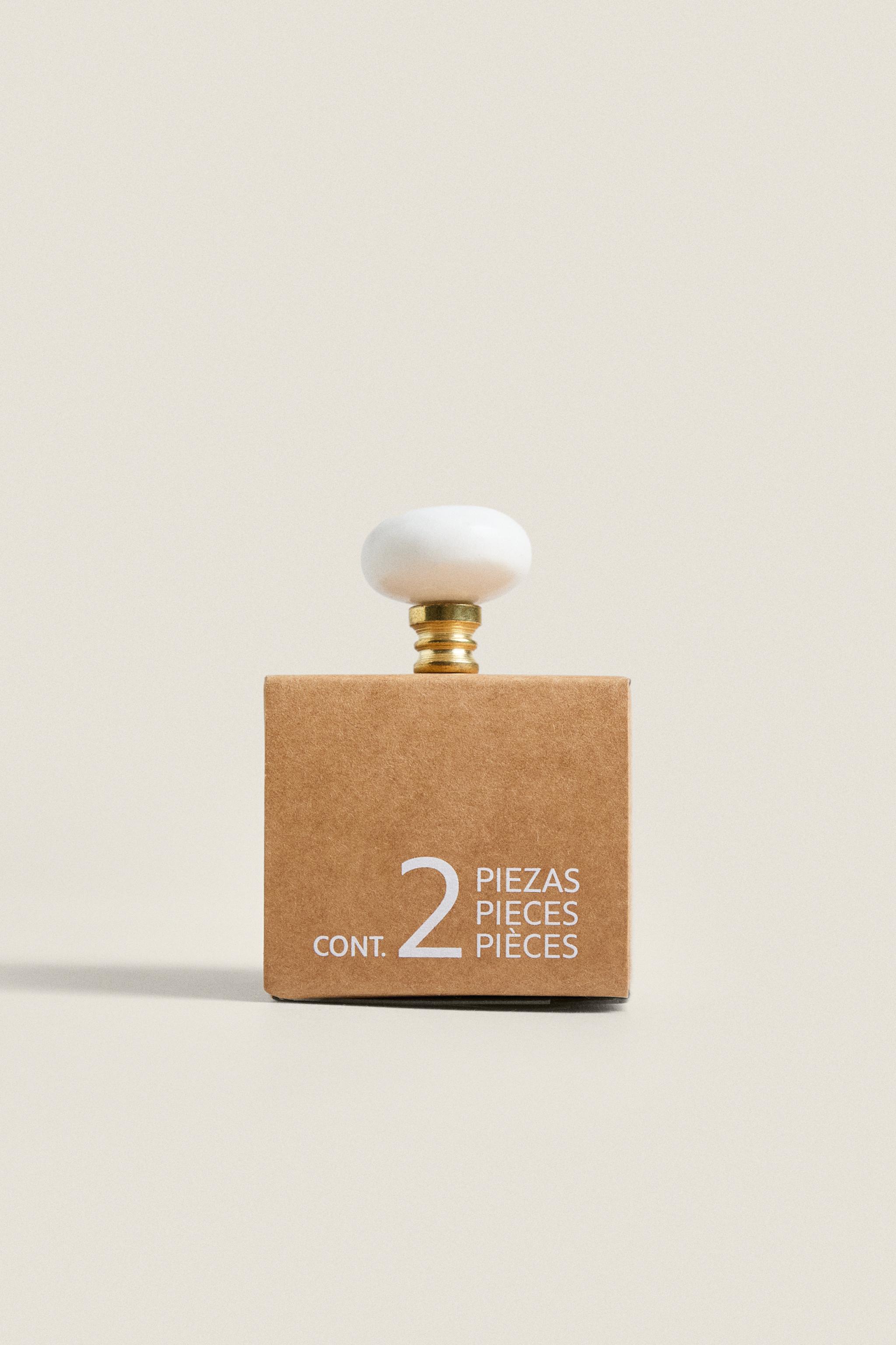 SET OF OVAL MARBLE KNOBS (SET OF 2)