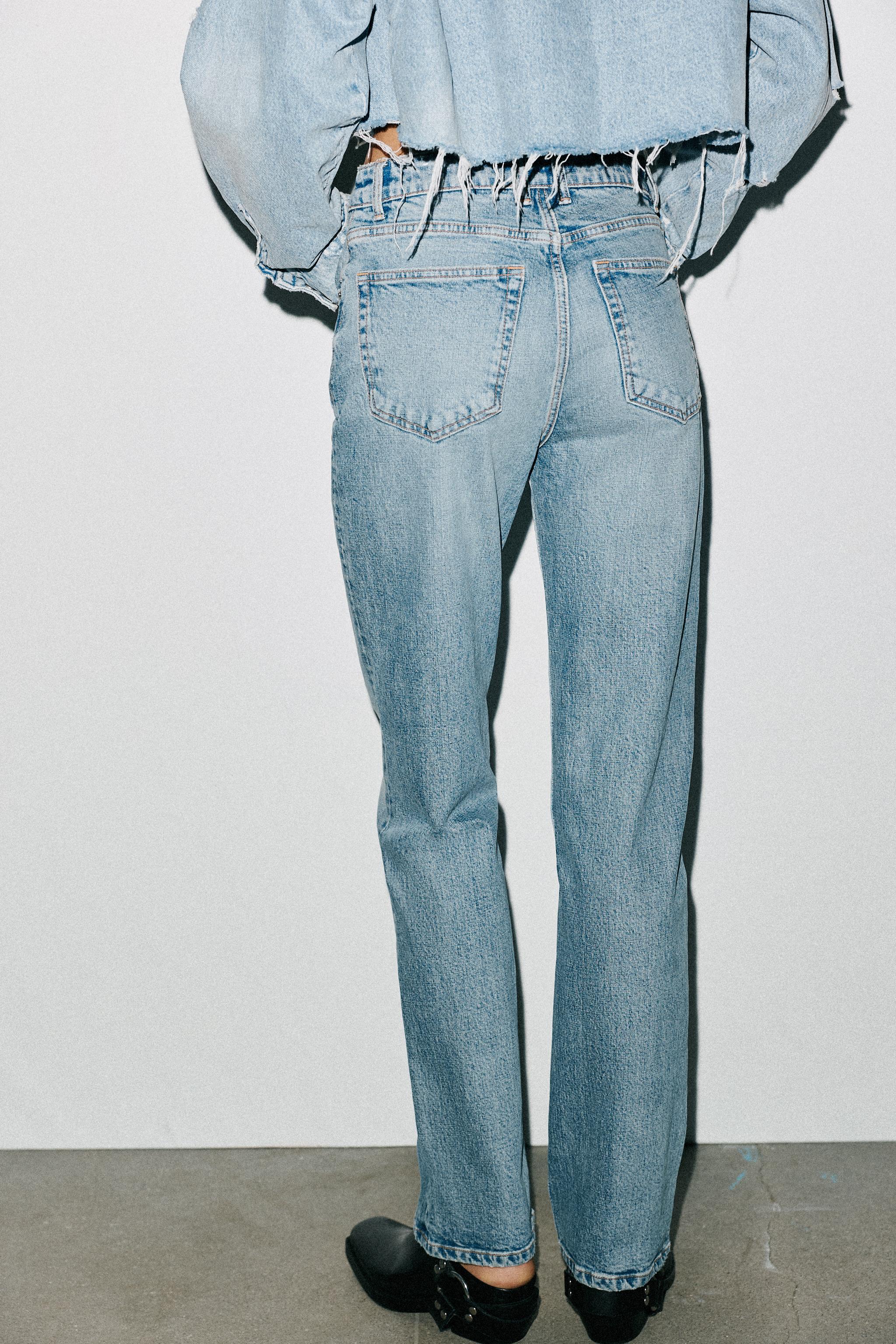 TRF HI-RISE STRAIGHT LEG JEANS