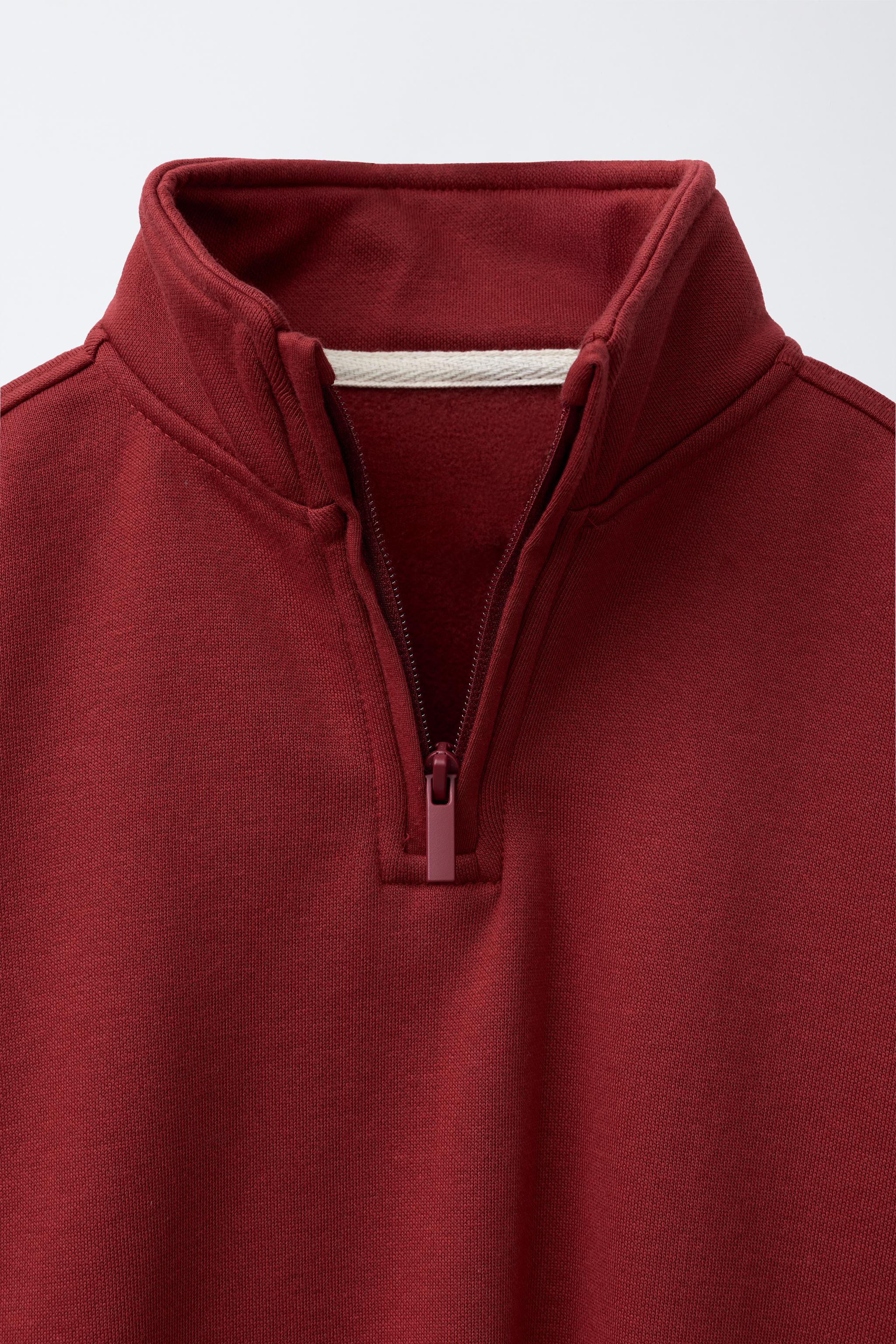 BASIC ZIP-UP SWEATSHIRT
