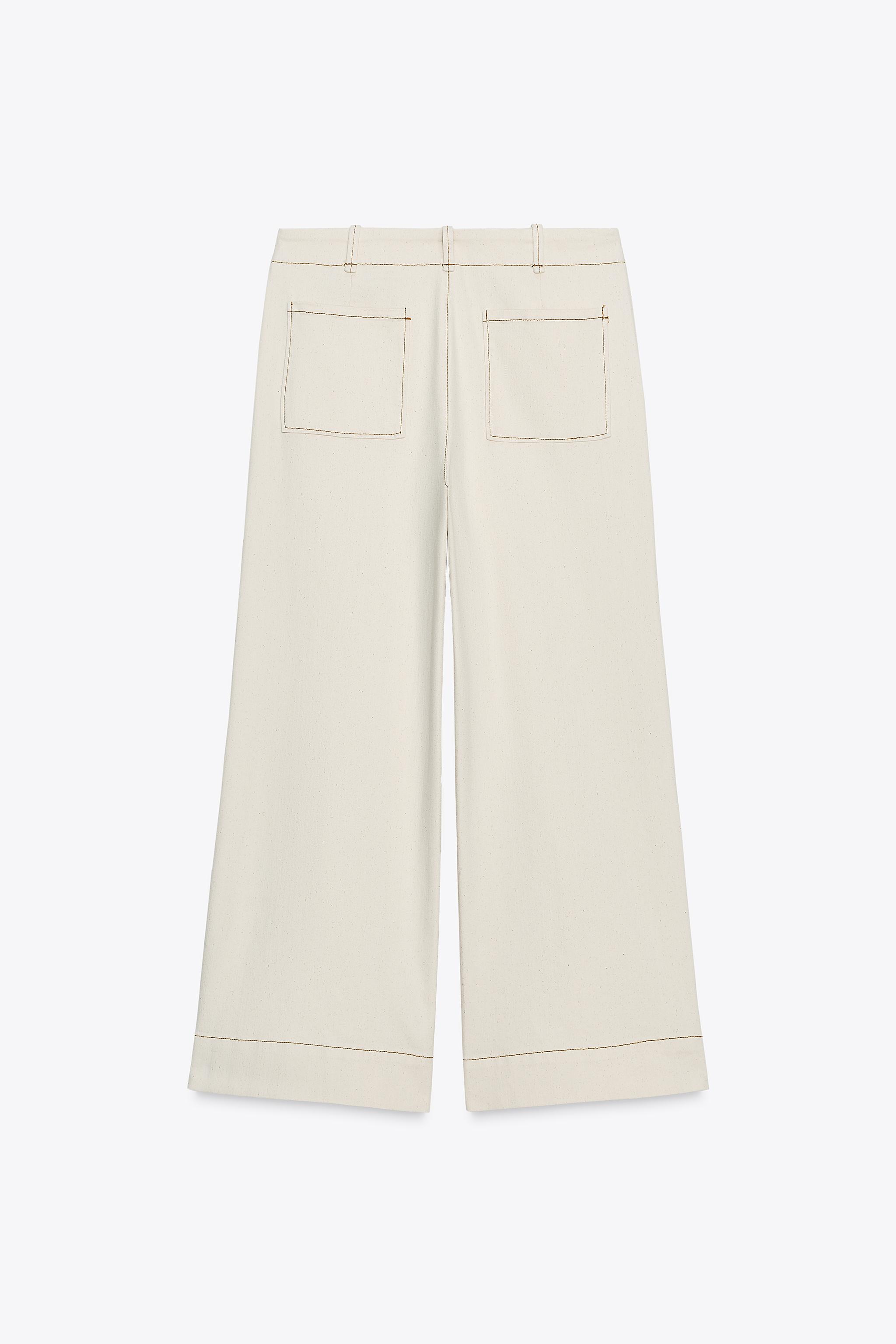 TOPSTITCHED CULOTTES