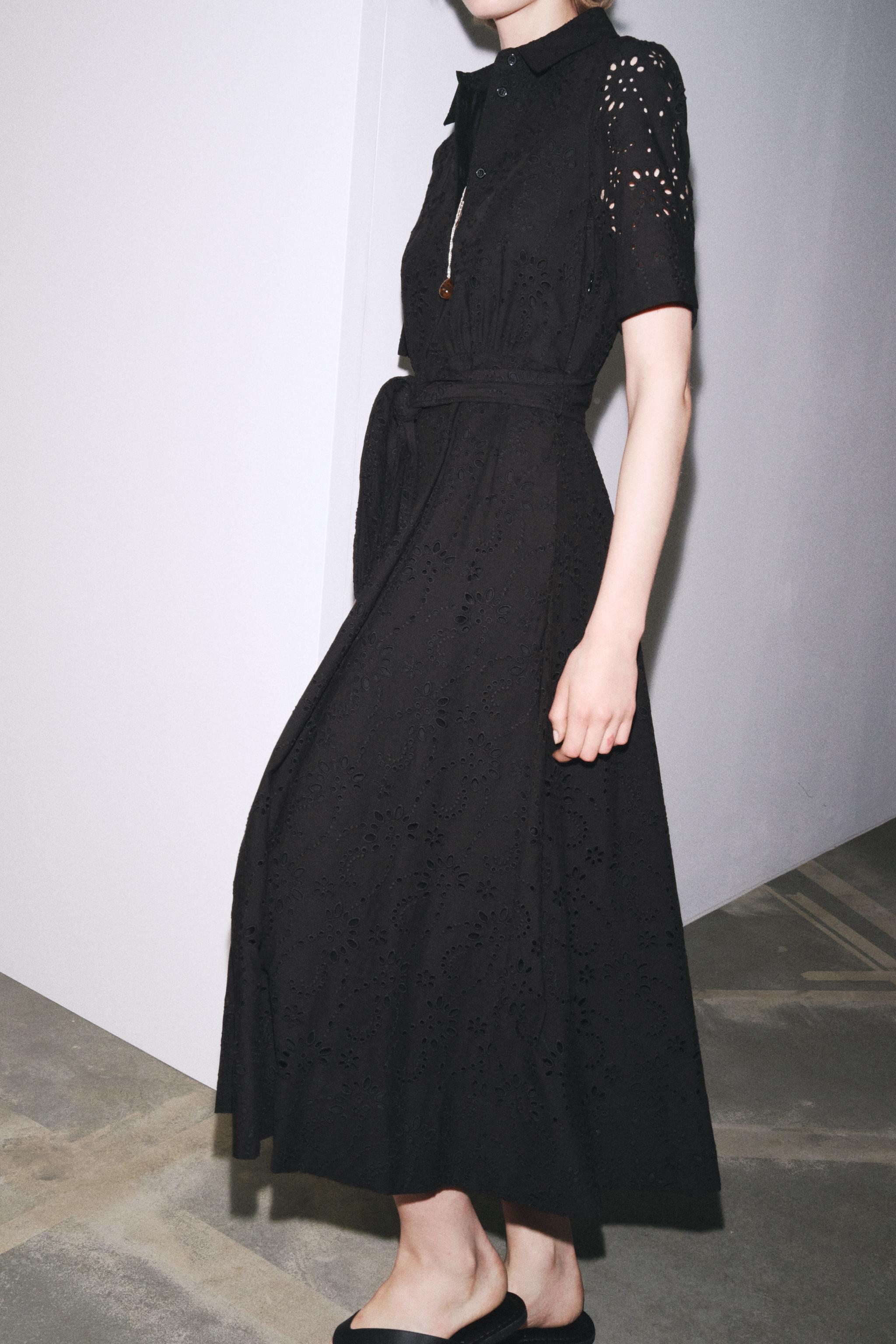 ZW COLLECTION EMBROIDERED SHIRT DRESS