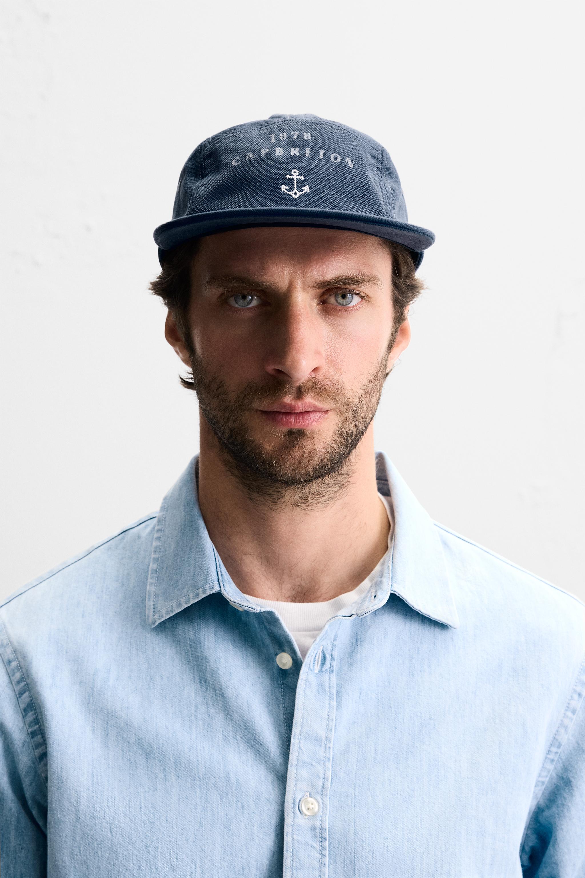 WASHED COMBINATION PRINT CAP