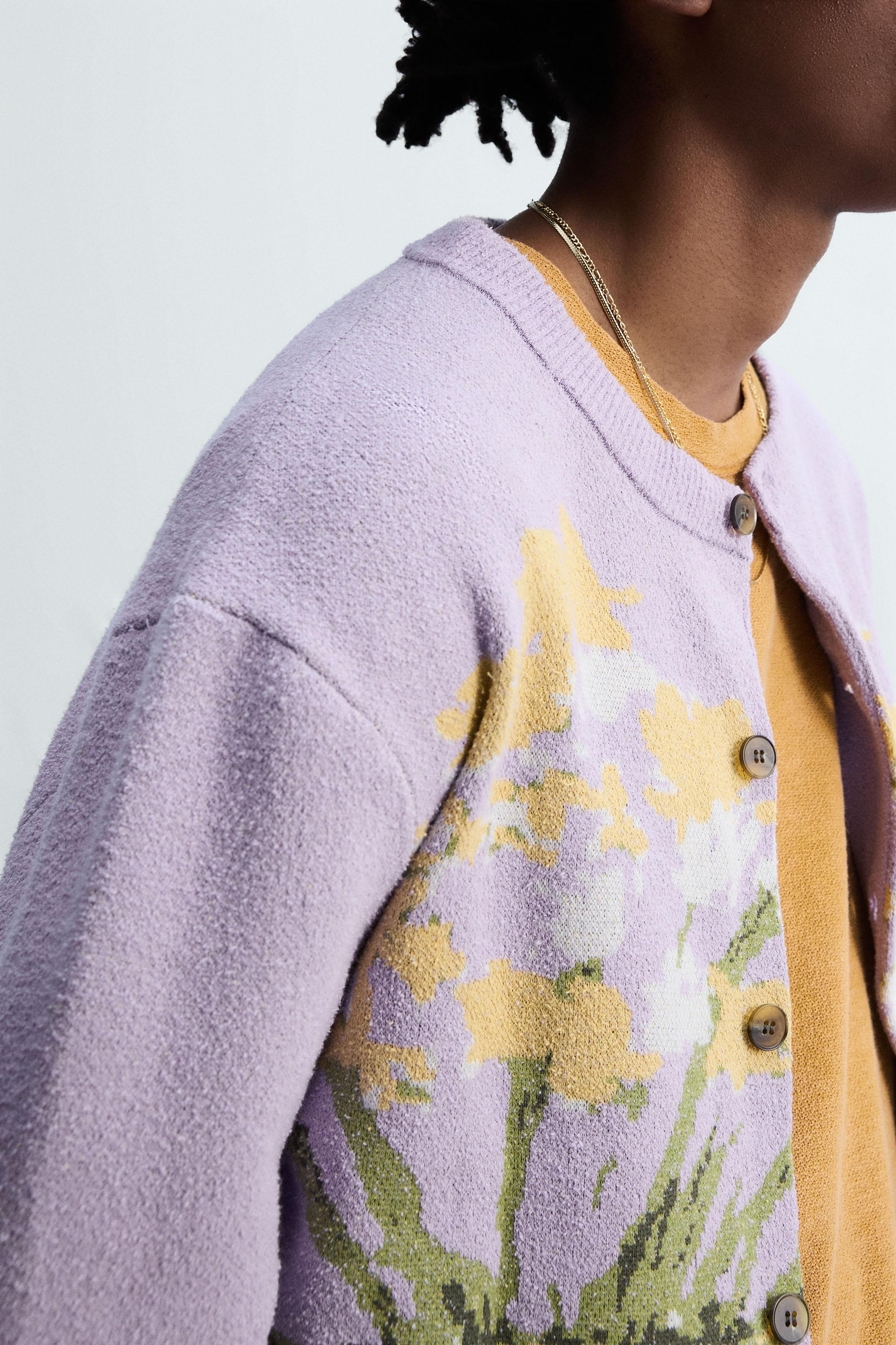 FLORAL JACQUARD CARDIGAN © OTIS KWAME KYE QUAICOE
