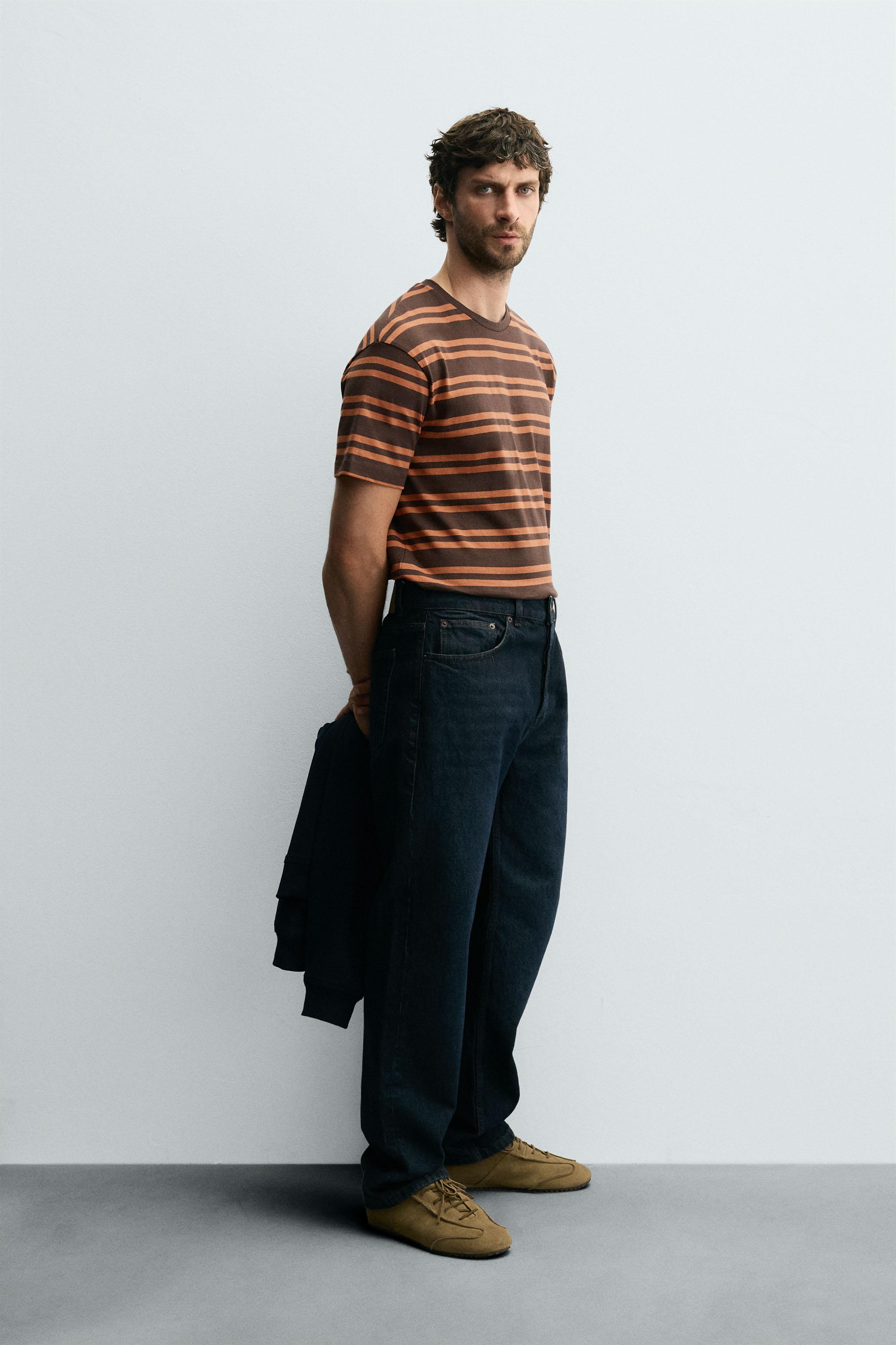 STRIPED JACQUARD T-SHIRT