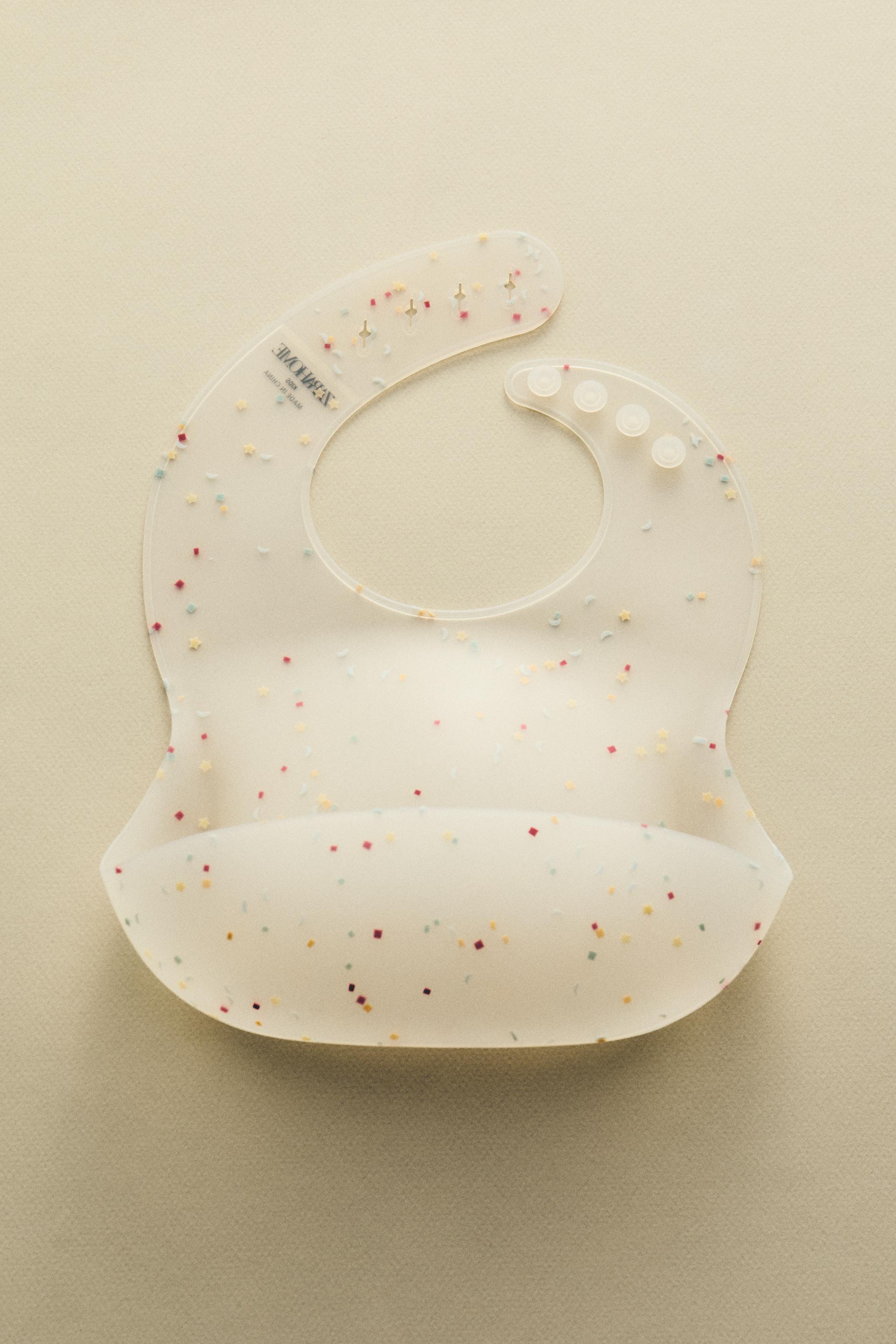 CHILDREN'S SILICONE CONFETTI BIB