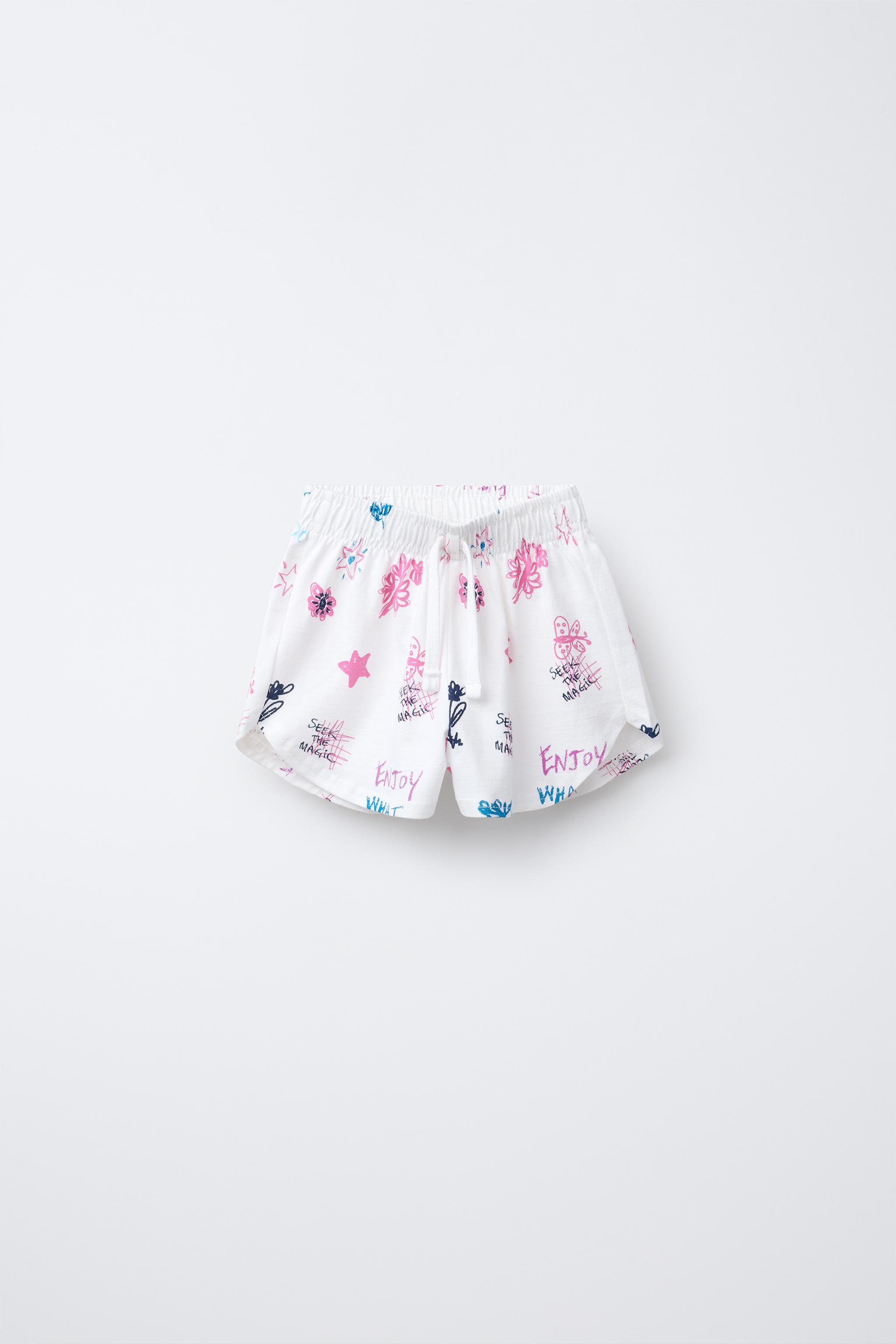 CROPPED T-SHIRT AND PRINTED BERMUDA SET