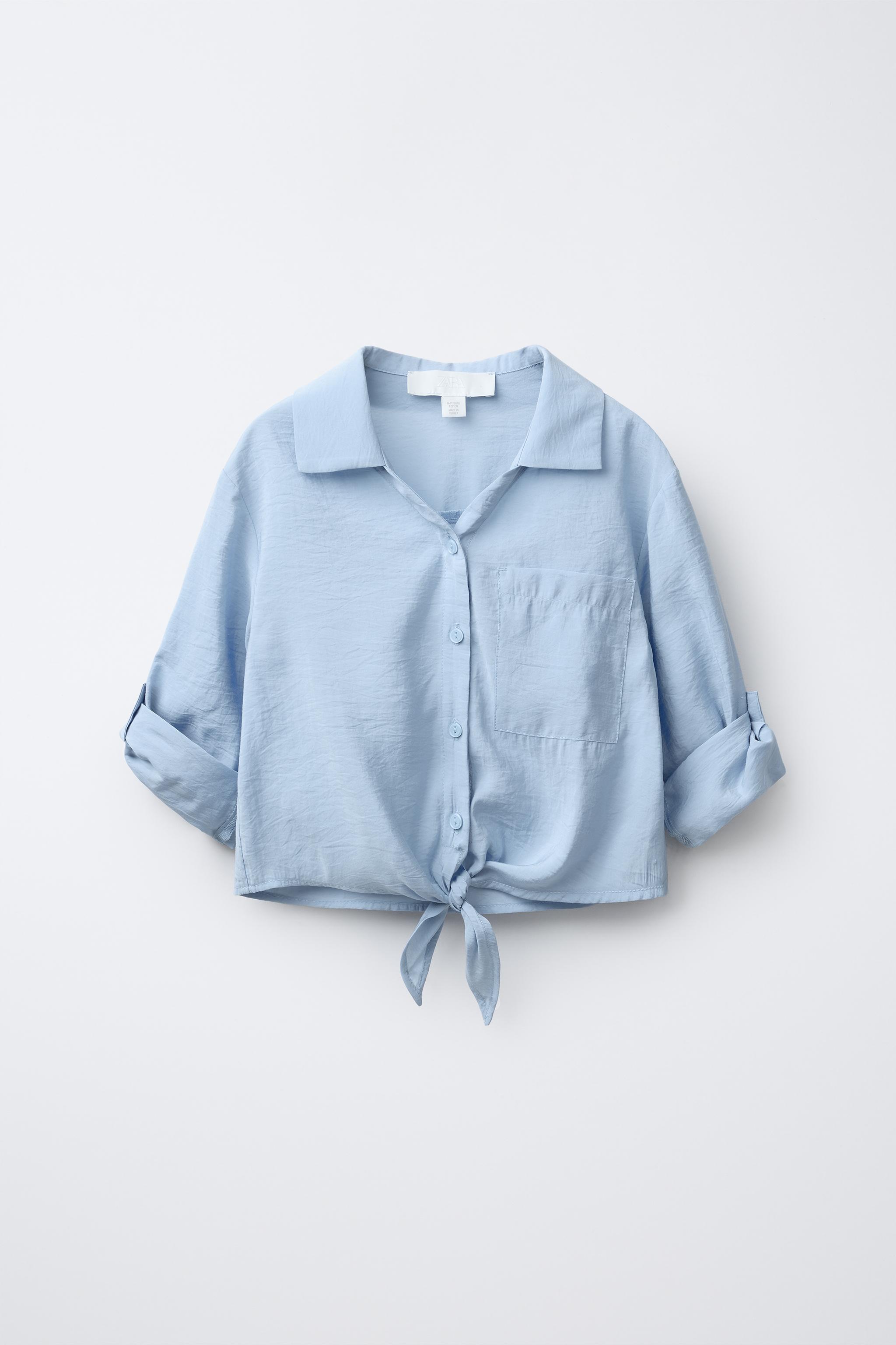 KNOTTED FLOWY SHIRT