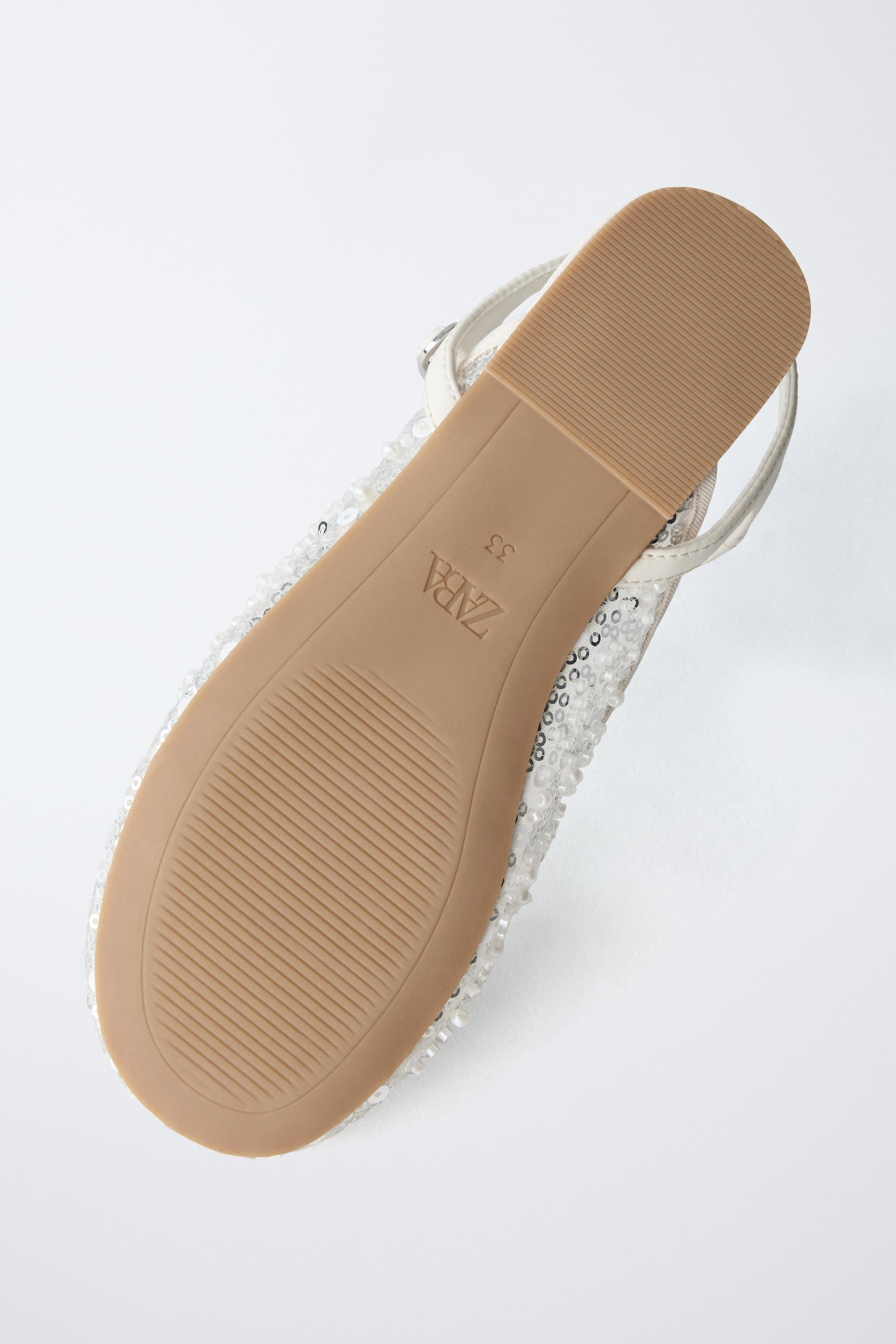 PEARL FANTASY SLINGBACK BALLET FLATS