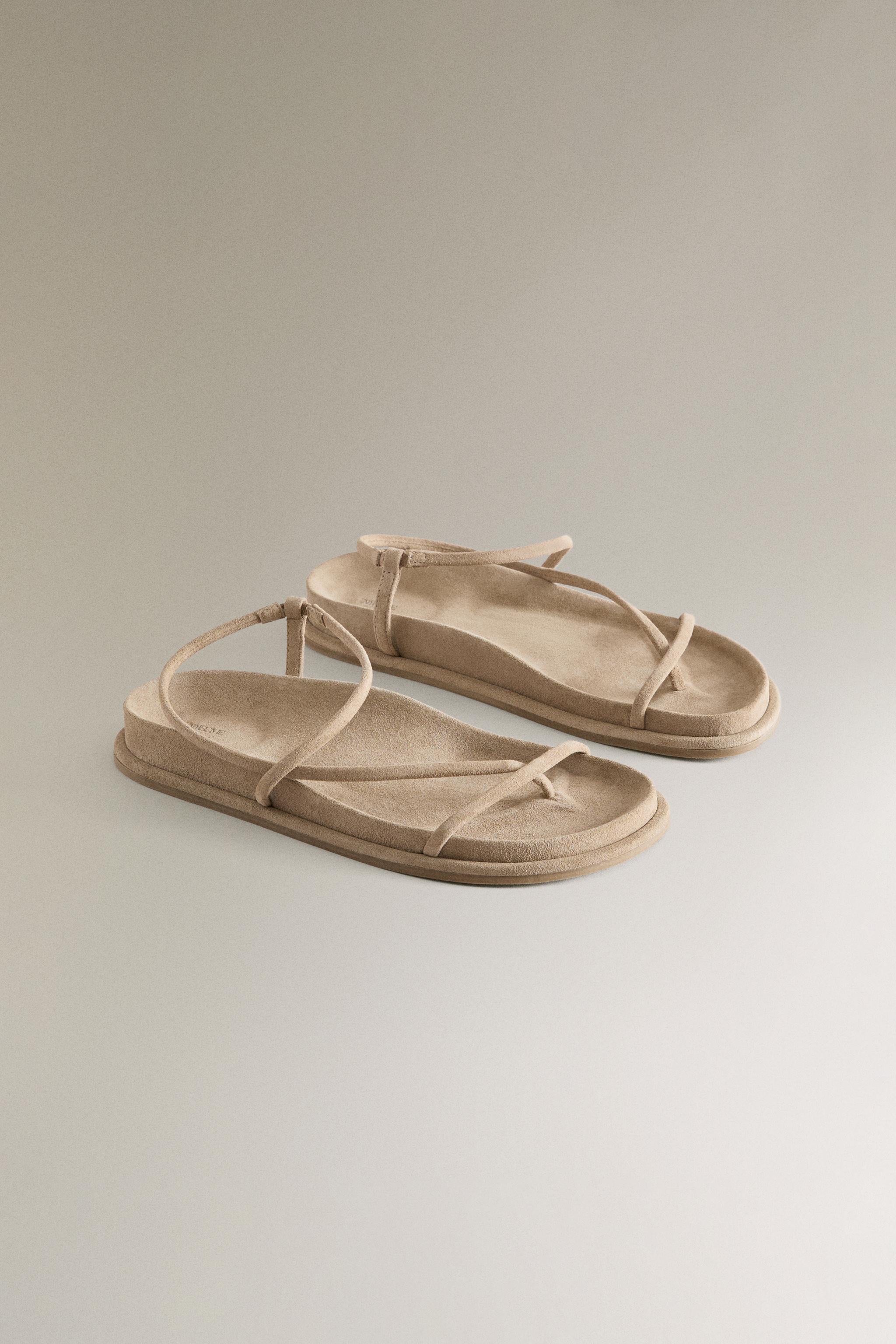 LEATHER SANDALS WITH STRAPS