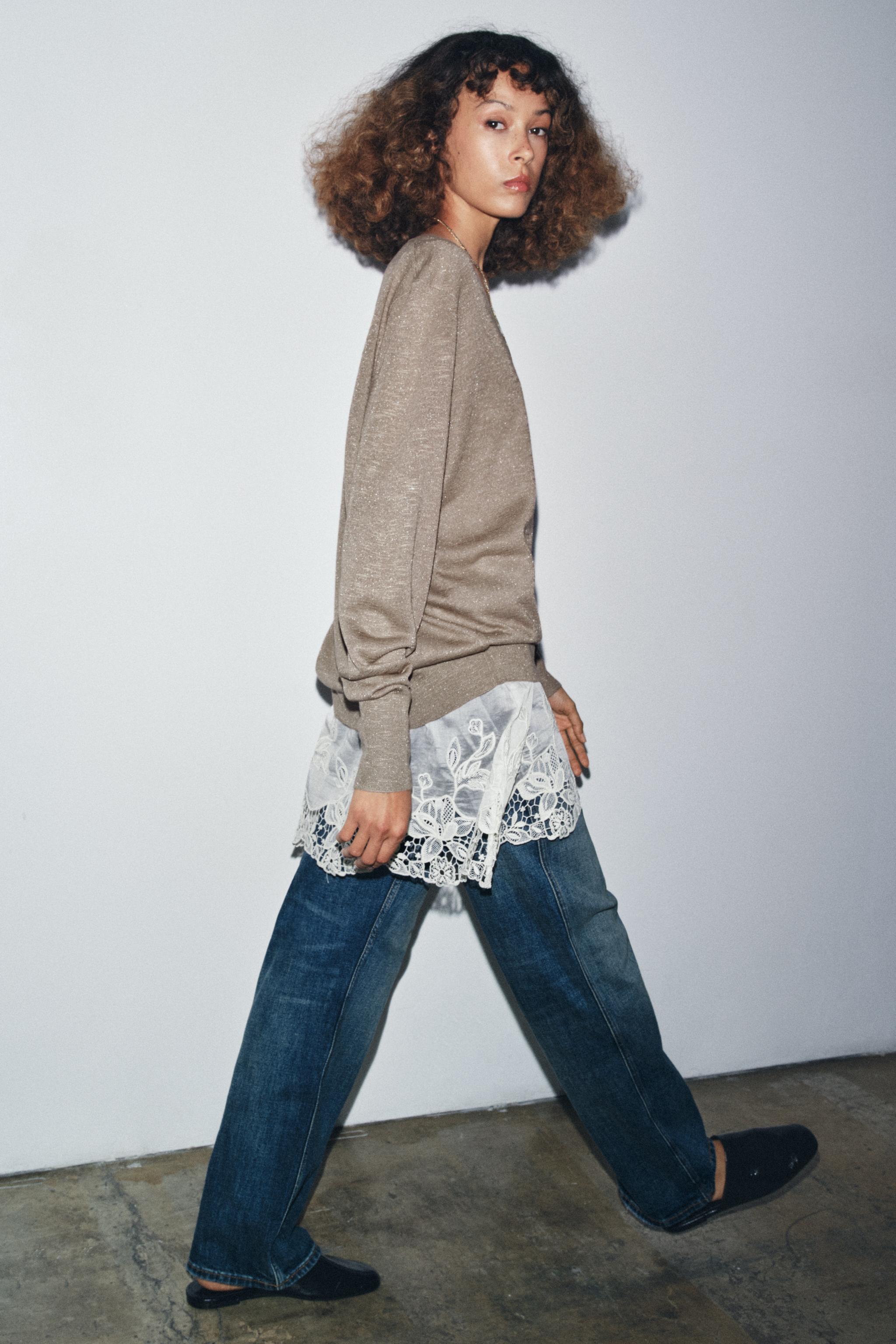 COMBINED KNIT SWEATER