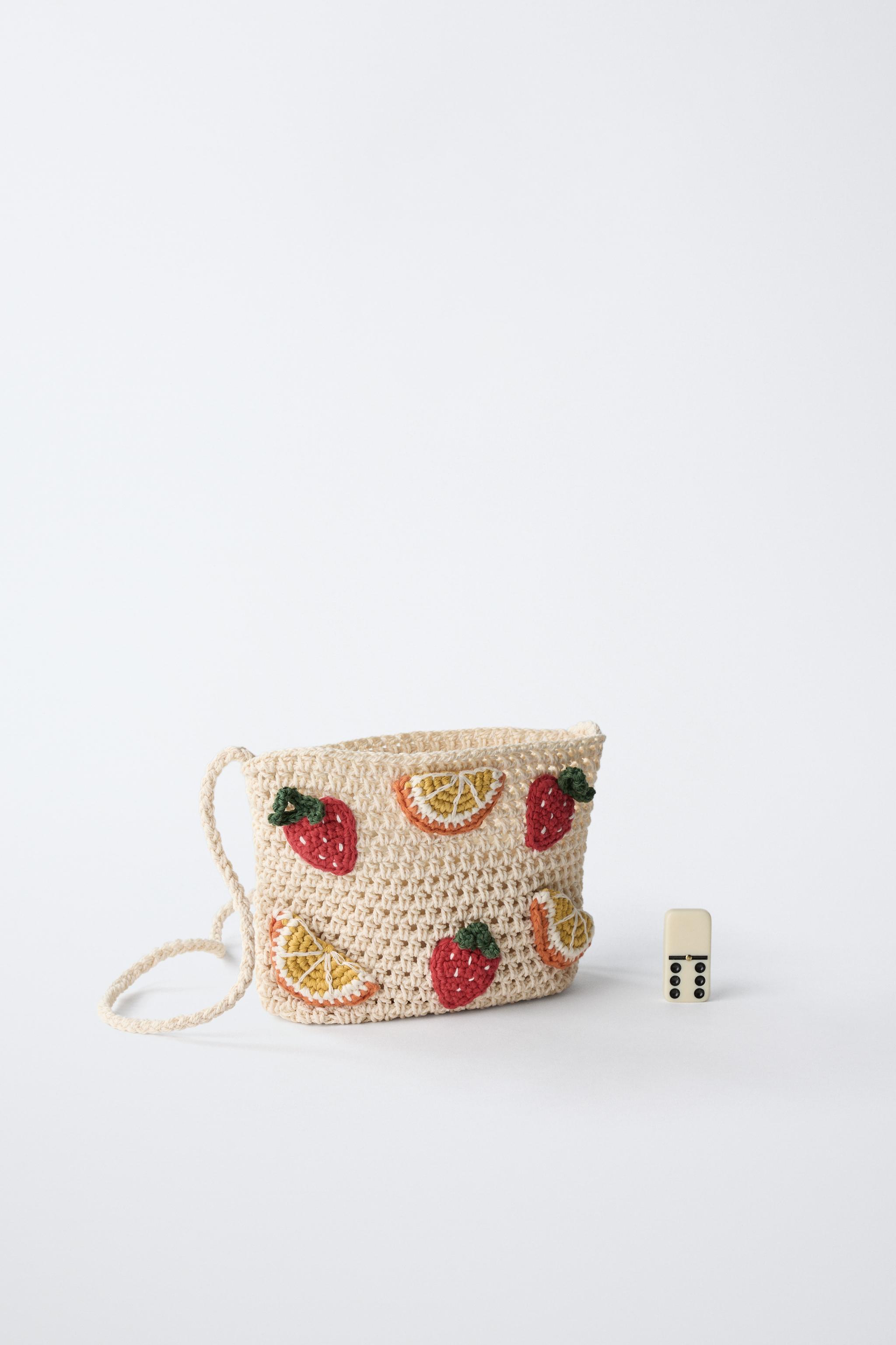 CROCHET FRUIT CROSSBODY BAG