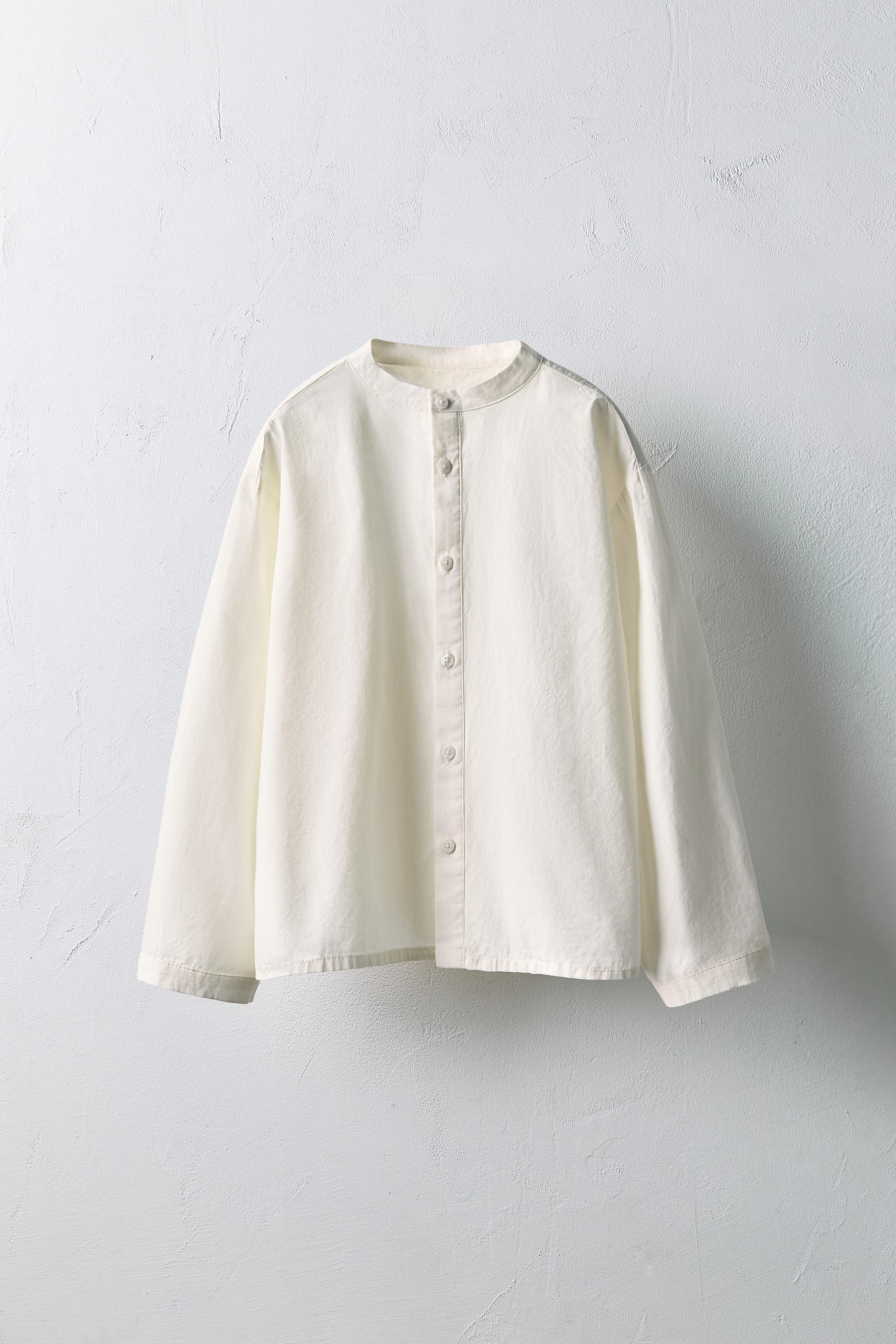 6-10 YEARS/ LIMITED EDITION MANDARIN COLLAR POPLIN SHIRT