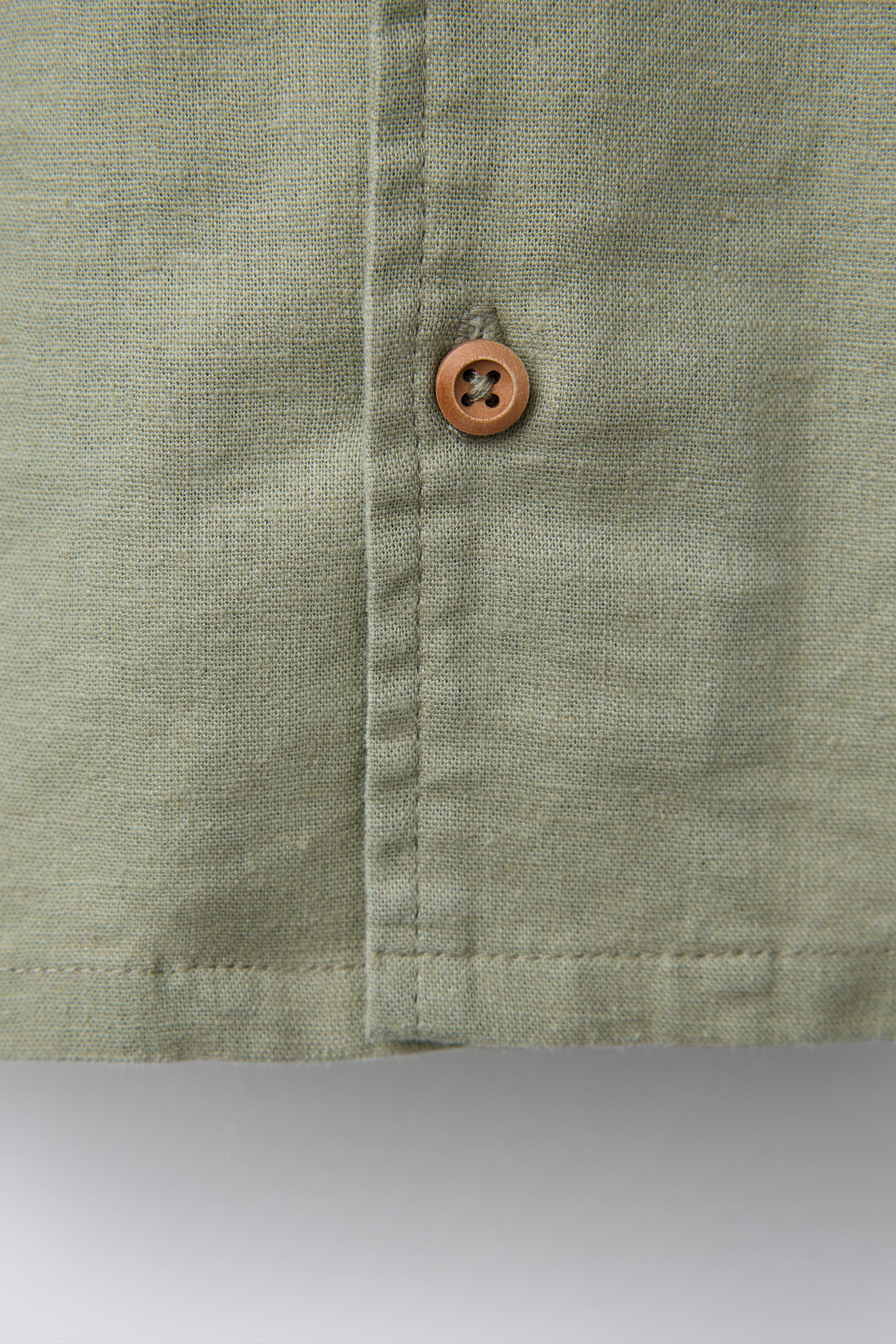 SHIRT WITH LINEN AND COTTON