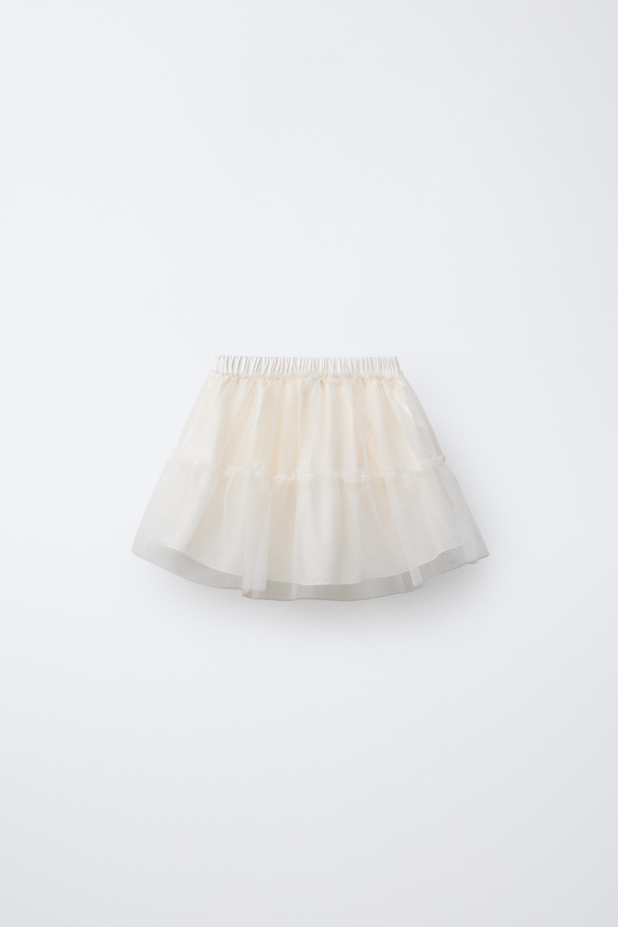 RUFFLED TULLE SKIRT