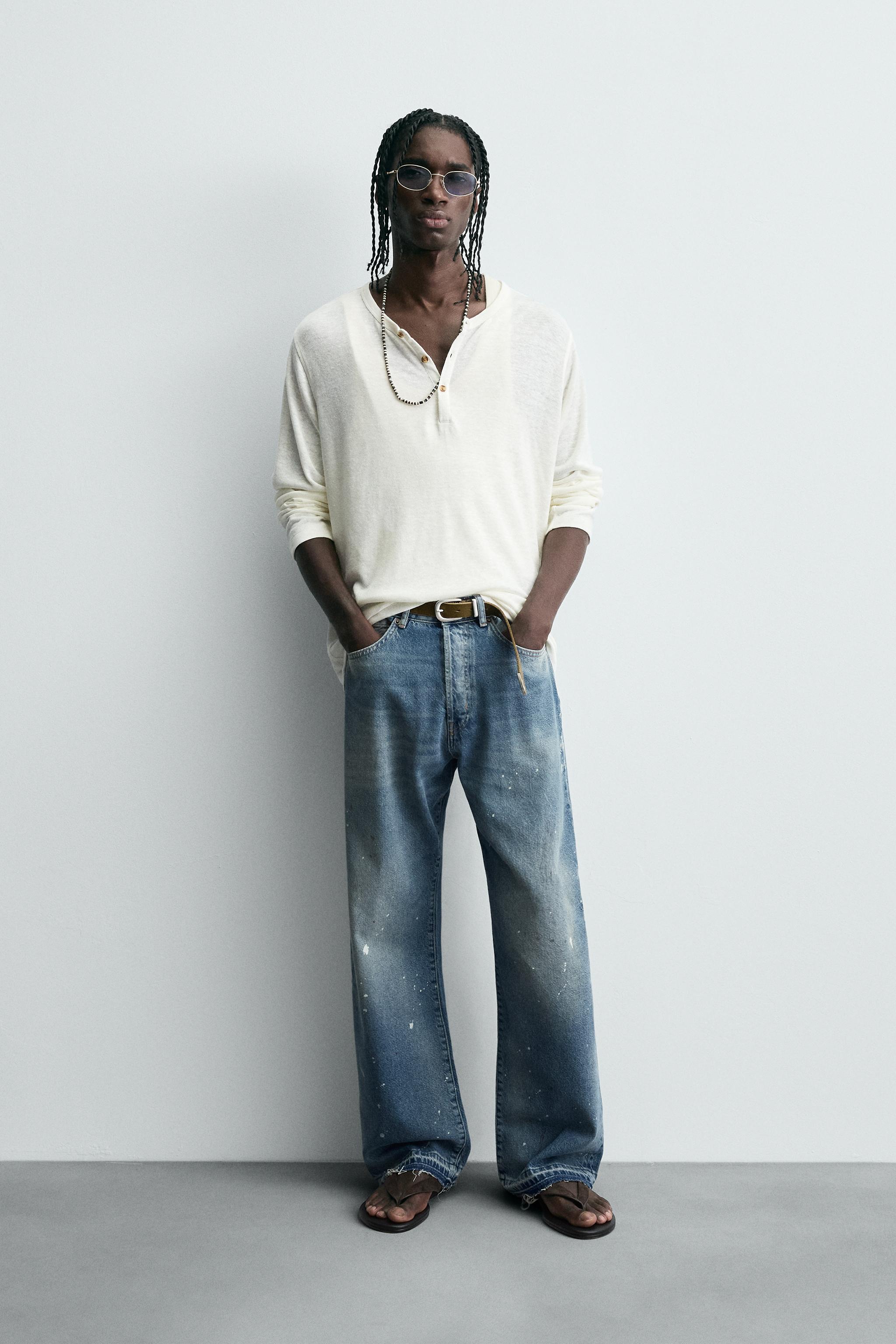 SPLATTER LOOSE FIT JEANS