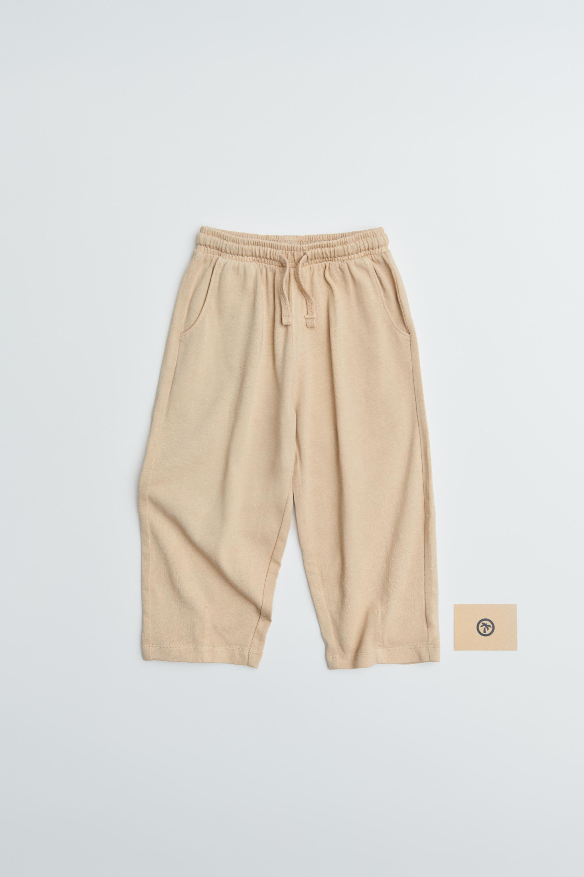 PLAIN WIDE LEG T-SHIRT AND PANTS SET