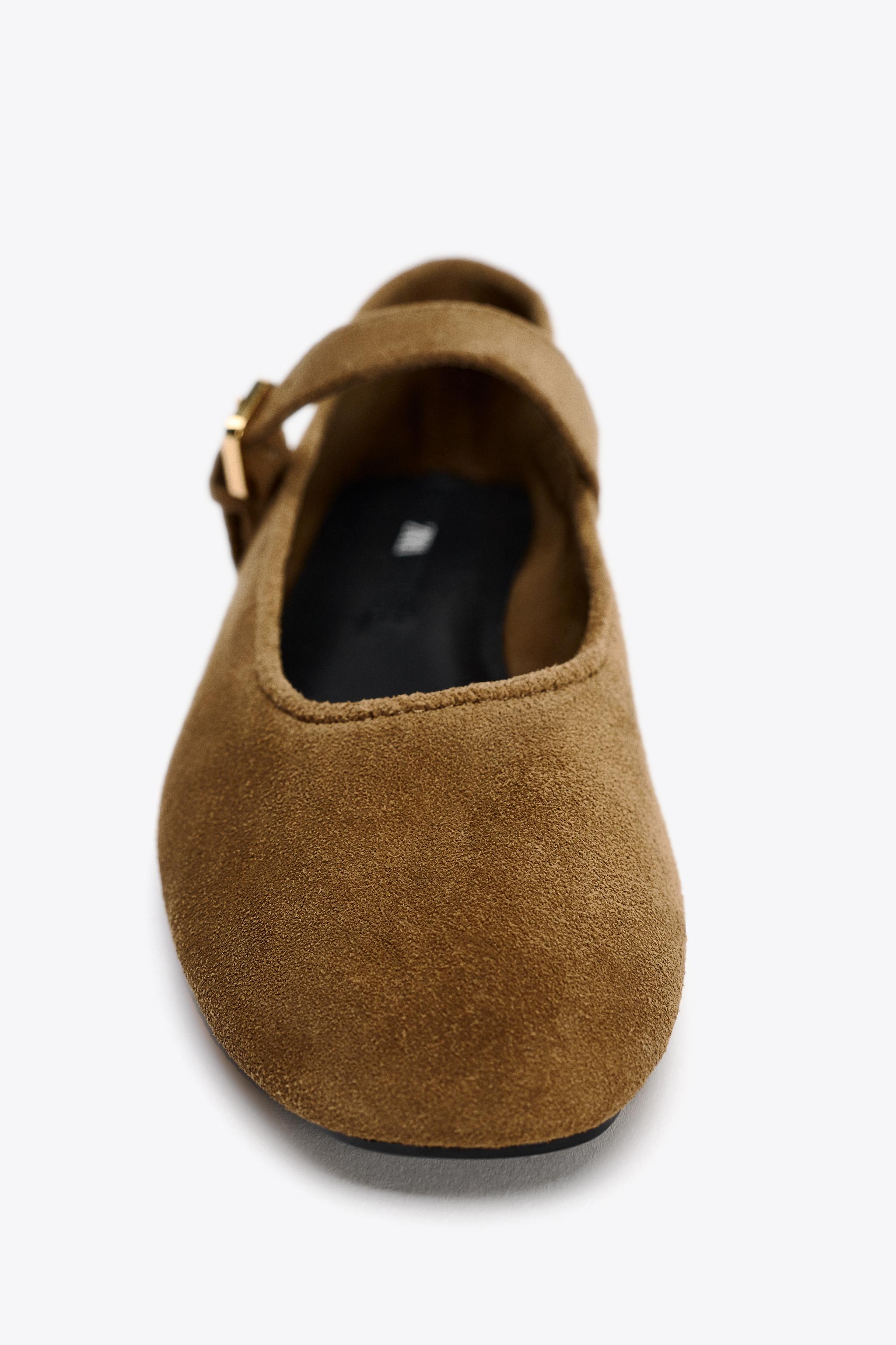 SUEDE BALLET FLATS